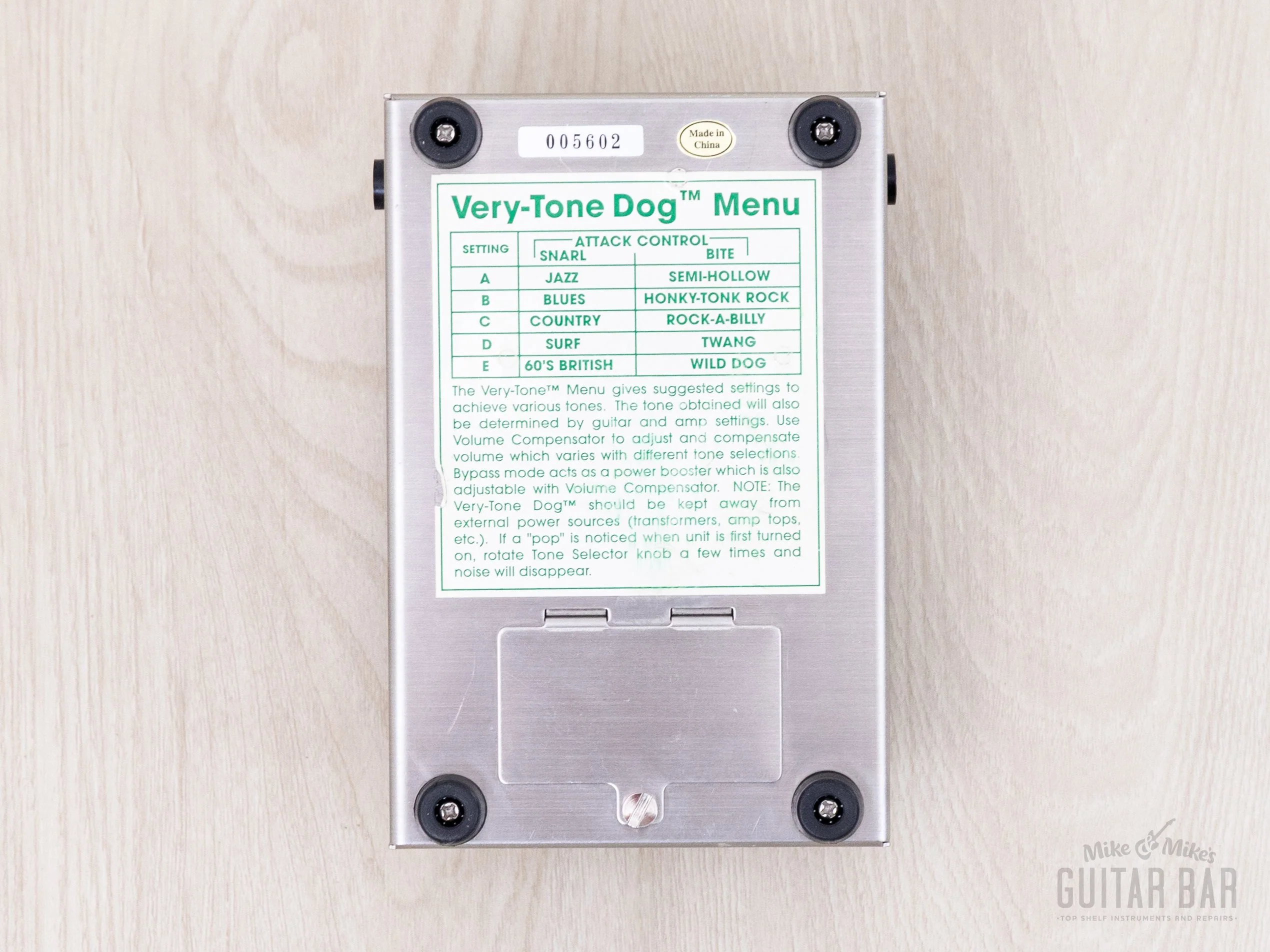 Charlie Stringer’s Snarling Dogs Very-Tone Dog SDP-6 Varitone Effects Pedal w/ Box - Image 7