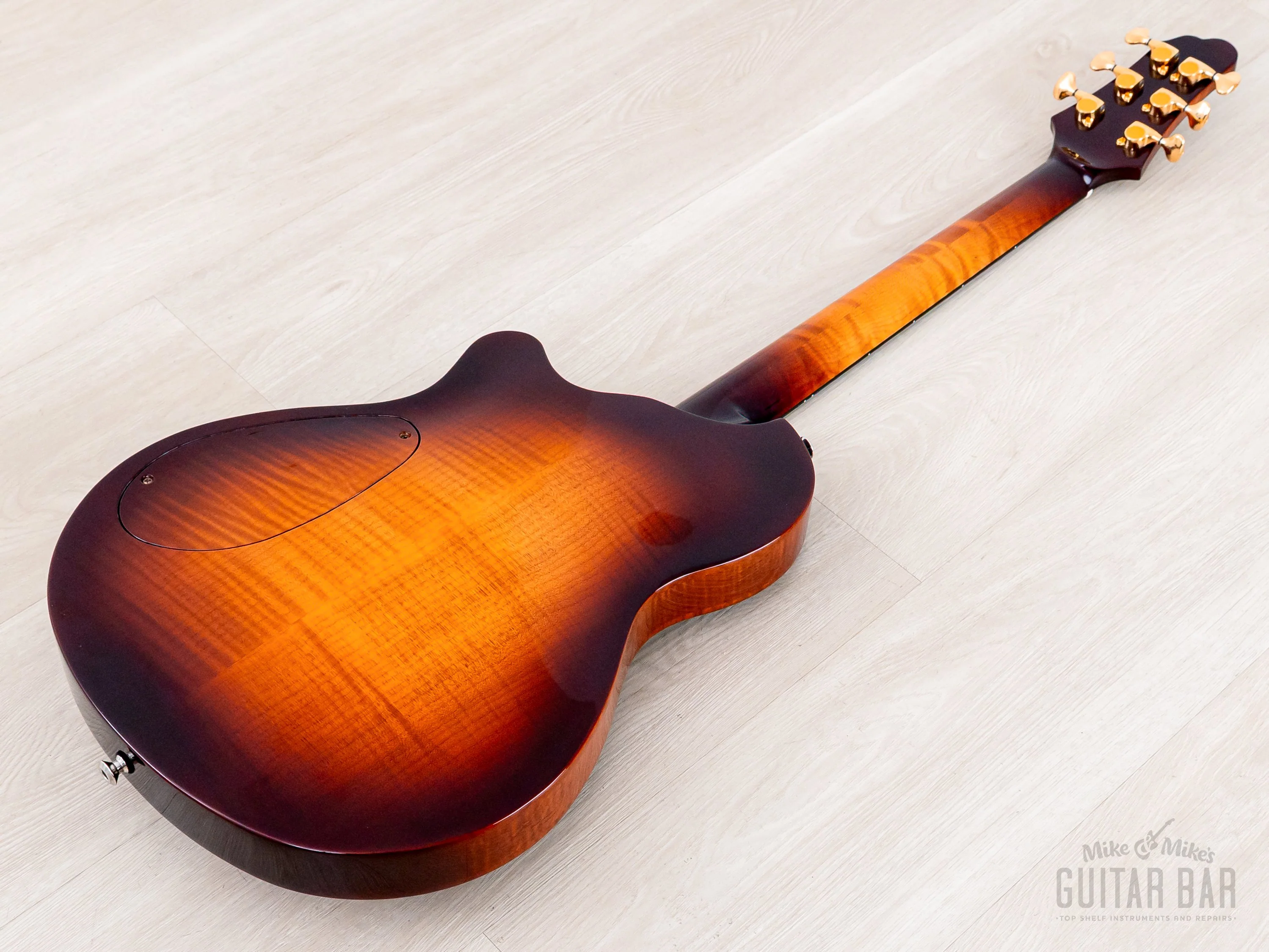 CP Thornton Elite Semi-Hollow Neck Through Electric Guitar 5A Maple Light Tobacco Burst, Near-Mint w/ Lollar, Case - Image 14