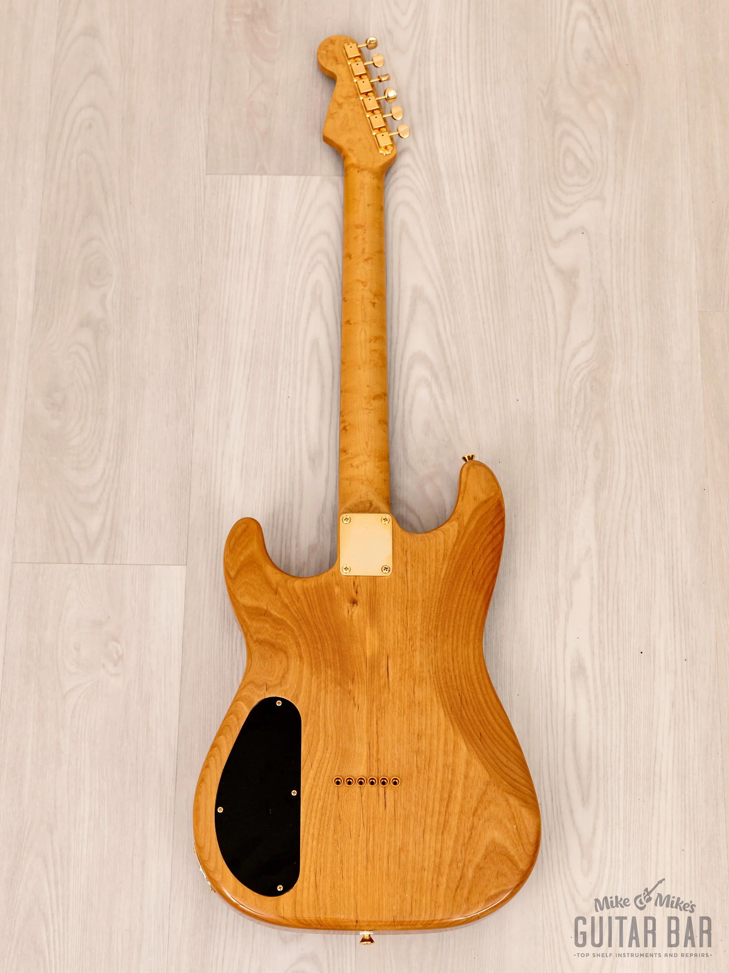 Custom S-Style HH Superstrat, Quilt Maple & Ash w/ Callaham, Bigsby, Kuwabara PAFs - Image 3