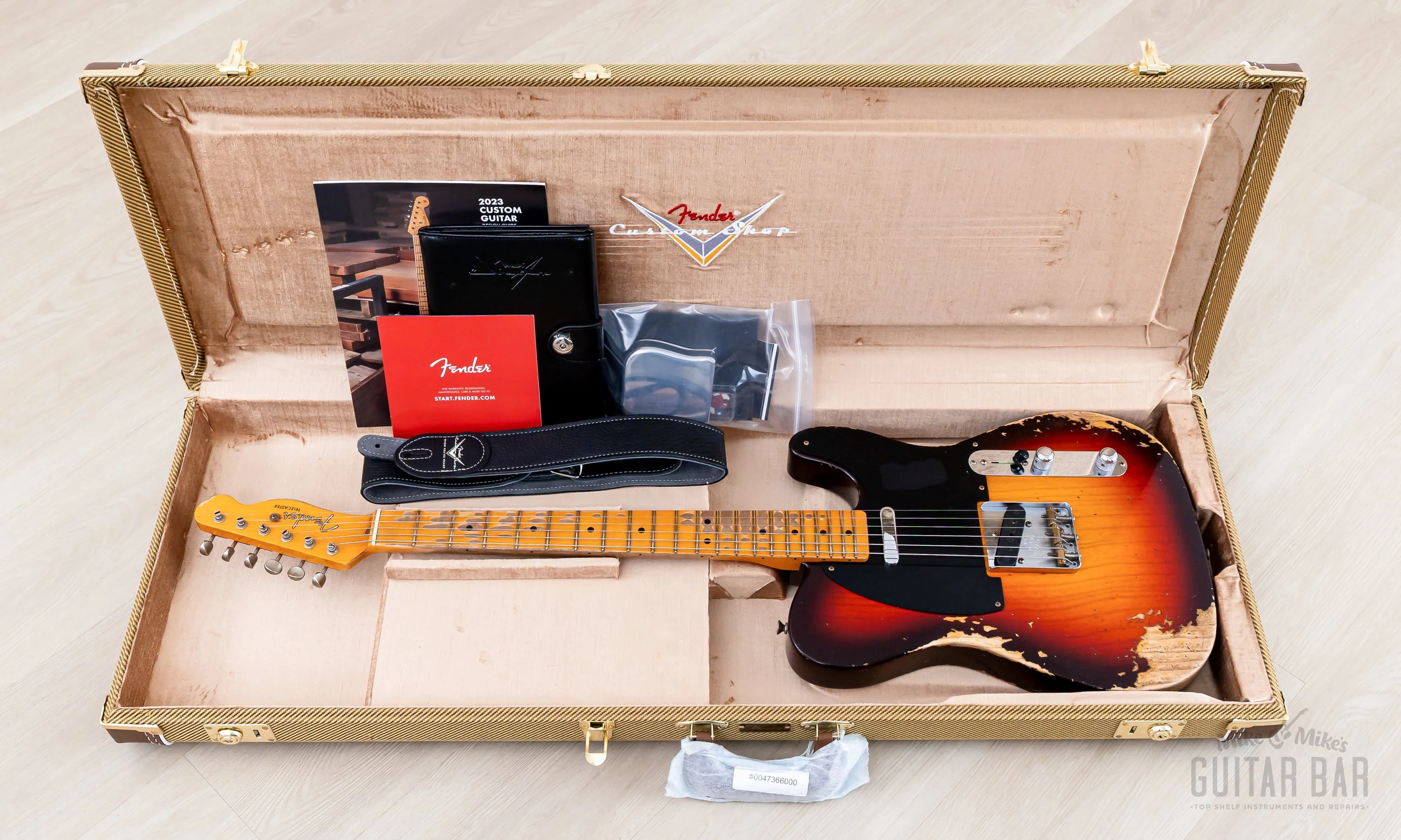 Fender Custom Shop 1952 Telecaster Heavy Relic Big U Neck Sunburst w/ '51 Nocaster Pickups - Image 17