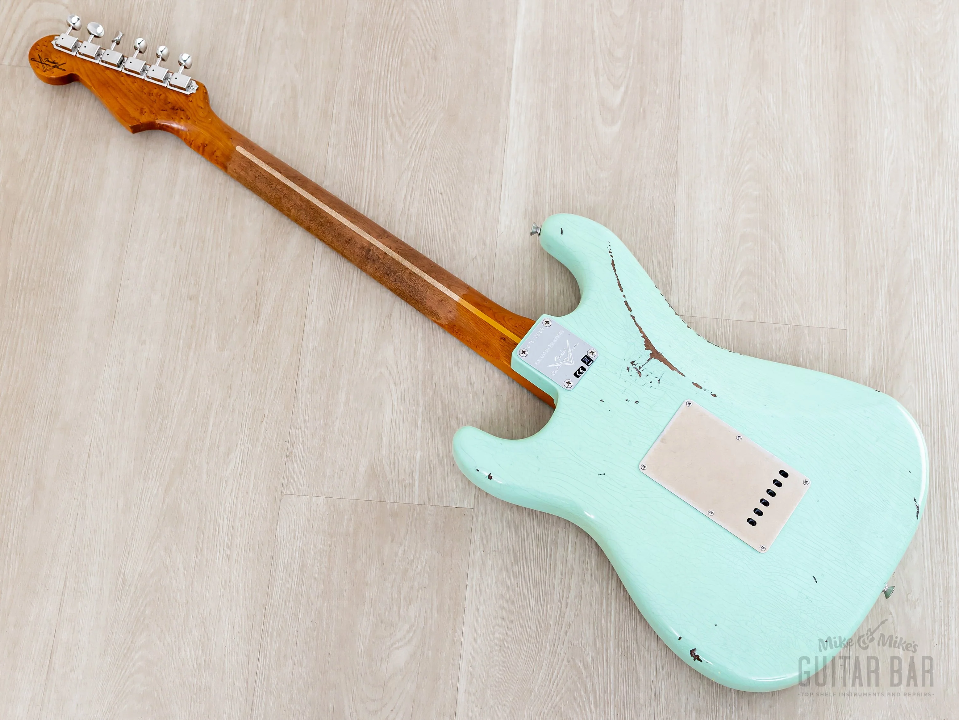 Fender Custom Shop 1956 Stratocaster Roasted Relic Aged Surf Green w/ Fat '60s Pickups - Image 11