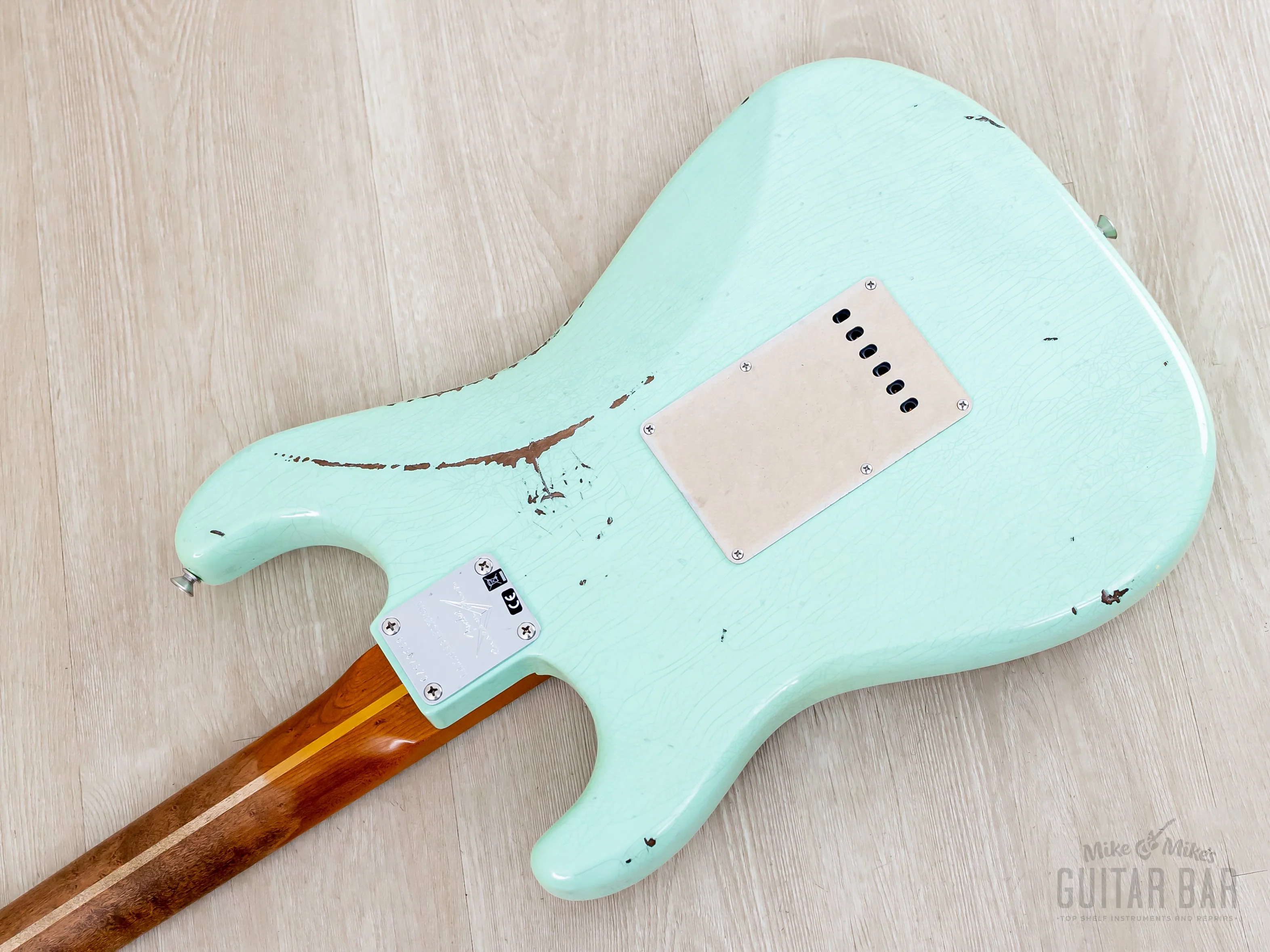 Fender Custom Shop 1956 Stratocaster Roasted Relic Aged Surf Green w/ Fat '60s Pickups - Image 13