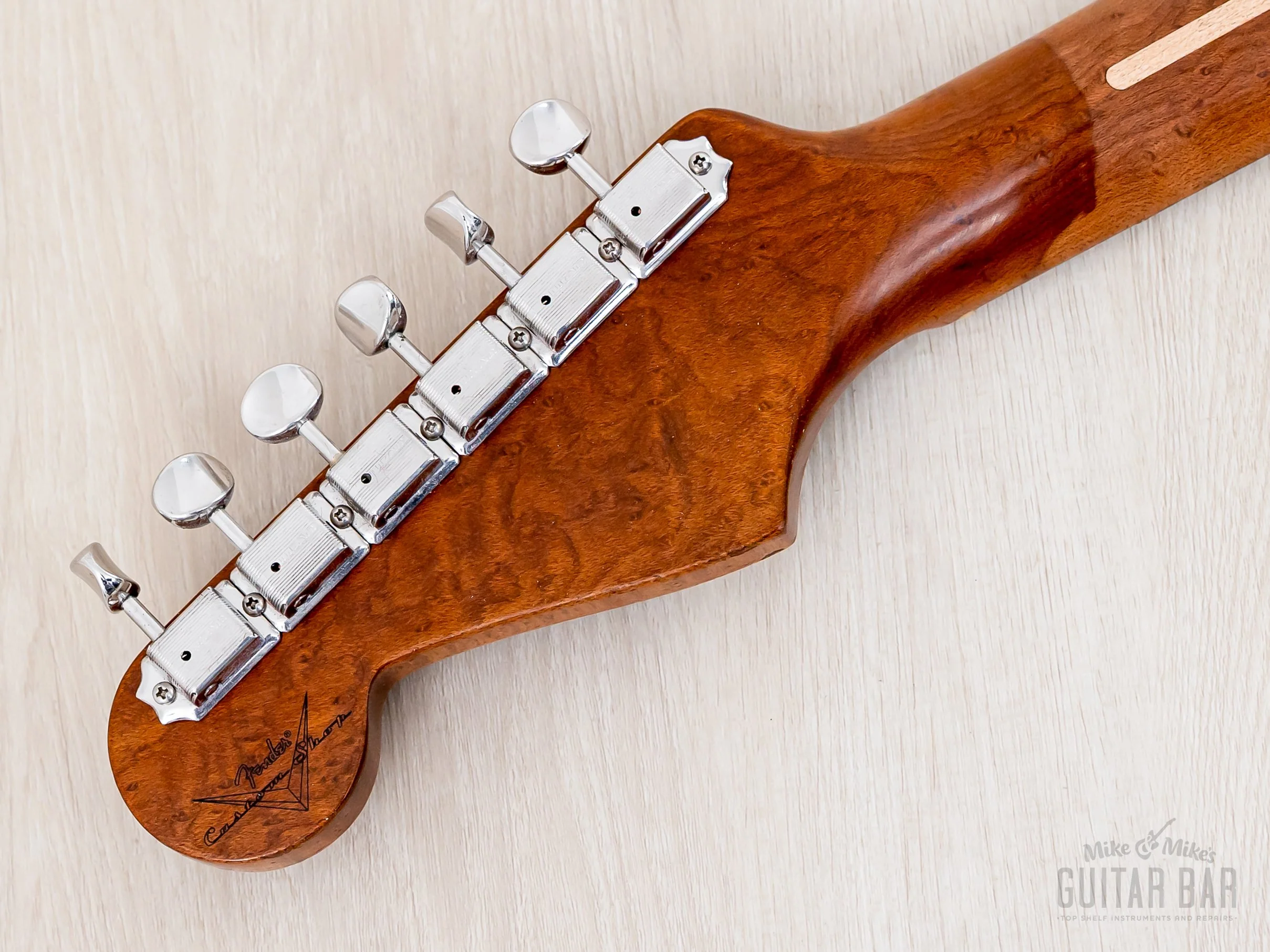 Fender Custom Shop 1956 Stratocaster Roasted Relic Faded Two-Tone Sunburst w/ Gold Guard, Fat '60s Pickups - Image 5