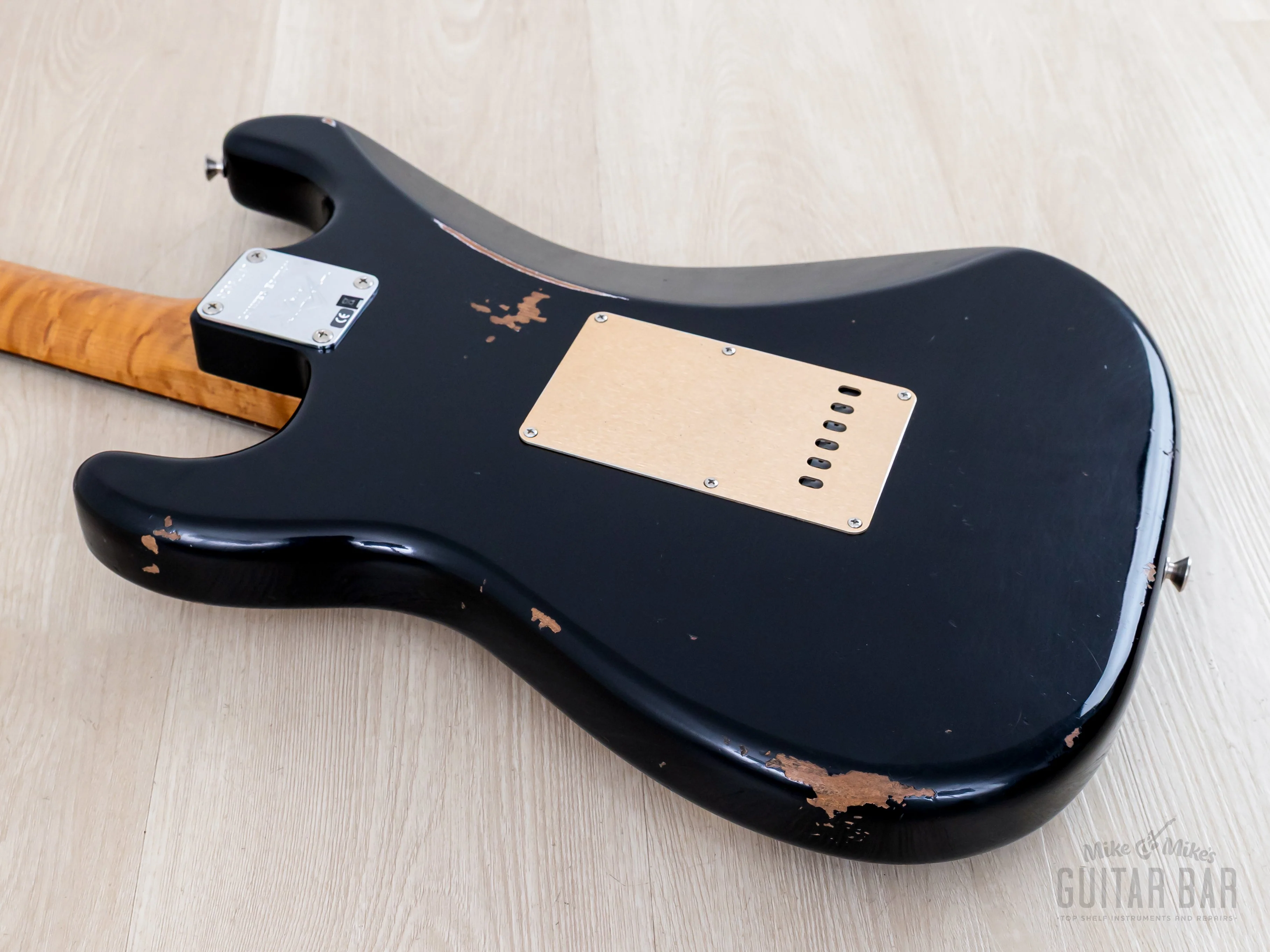 Fender Custom Shop 1960 Stratocaster Roasted Relic Aged Black w/ Fat '60s Pickups - Image 13