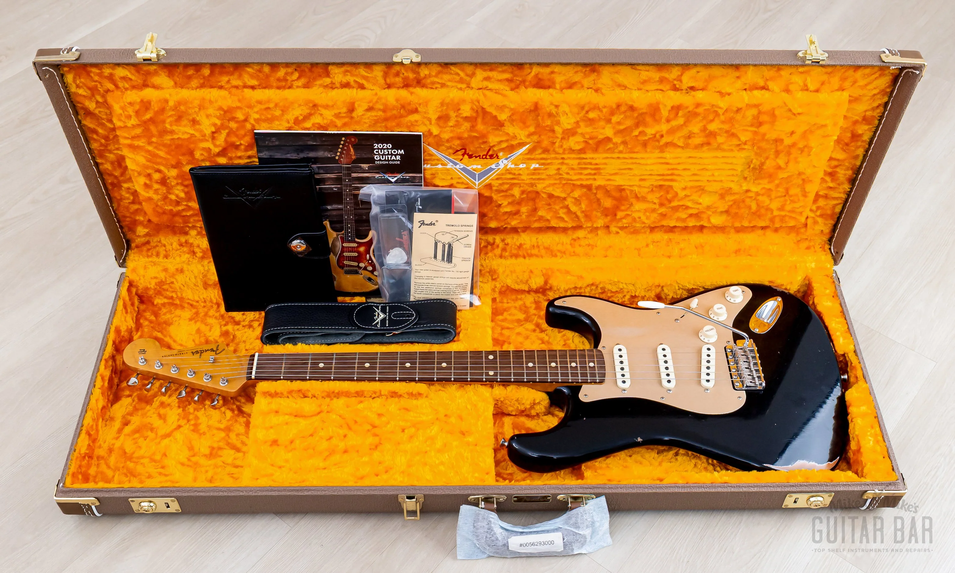 Fender Custom Shop 1960 Stratocaster Roasted Relic Aged Black w/ Fat '60s Pickups - Image 17
