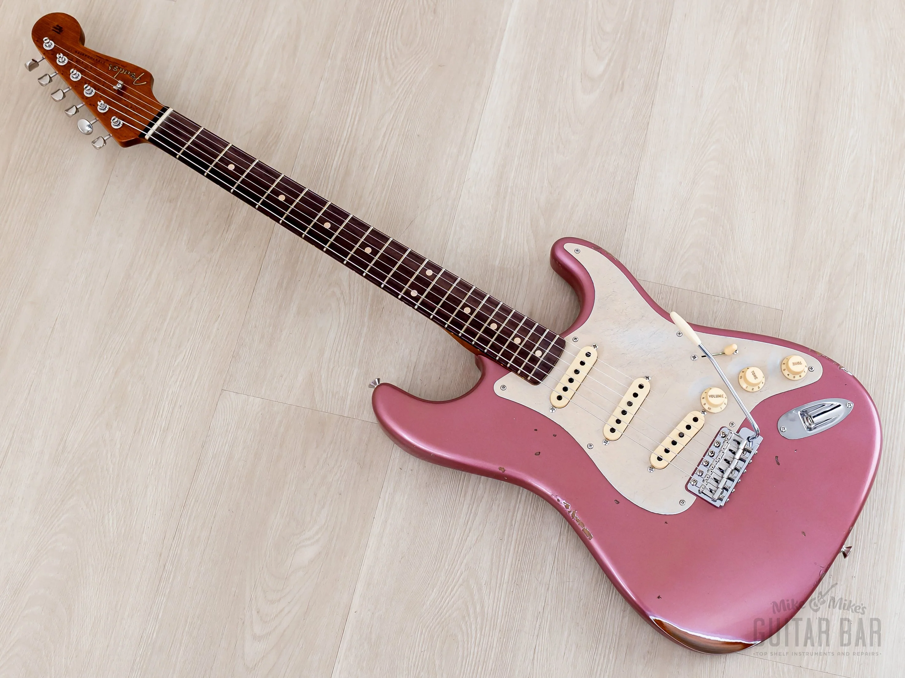 Fender Custom Shop 1960 Stratocaster Roasted Relic Aged Burgundy Mist w/ Fat '60s Pickups - Image 11