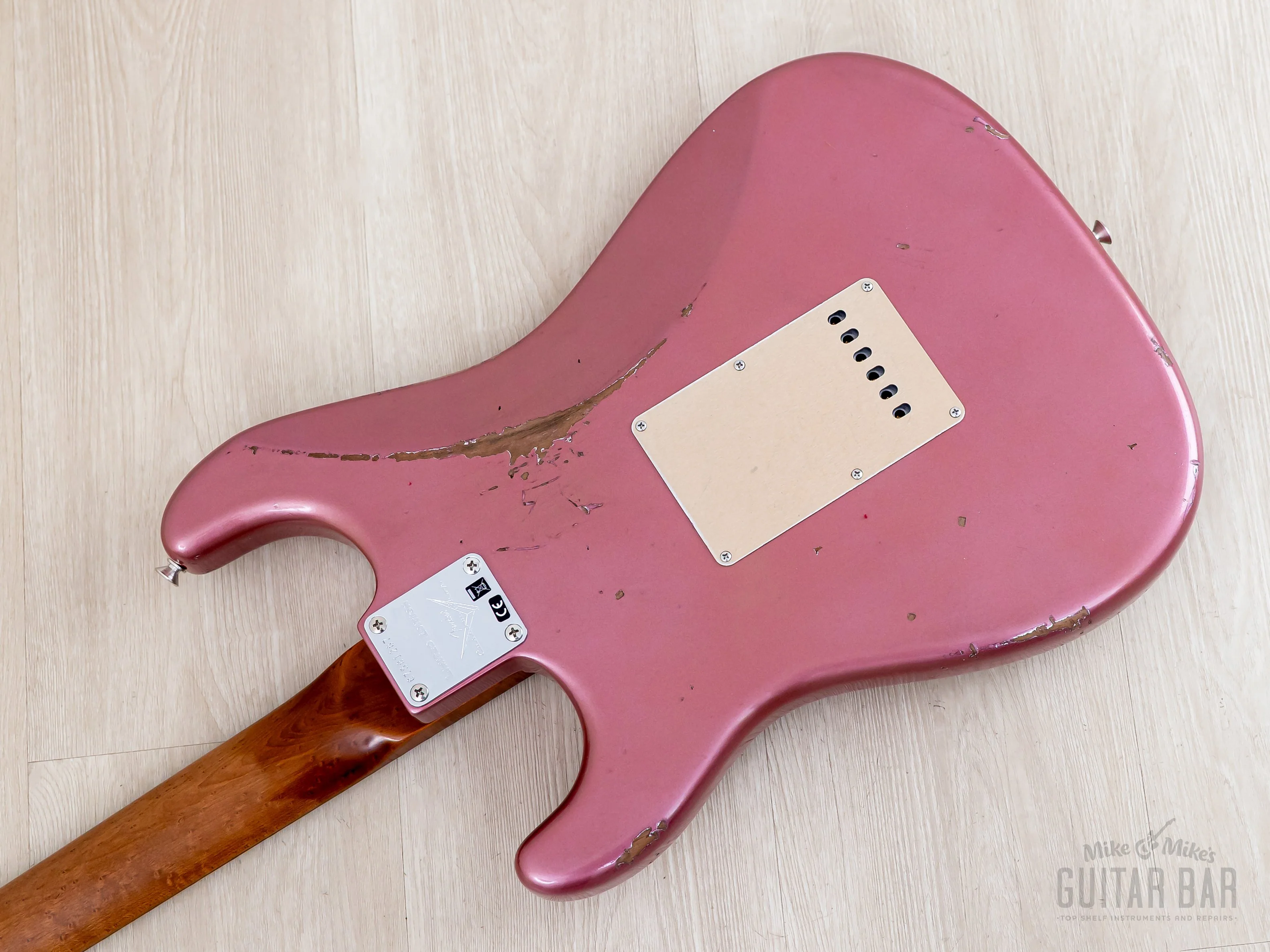 Fender Custom Shop 1960 Stratocaster Roasted Relic Aged Burgundy Mist w/ Fat '60s Pickups - Image 13