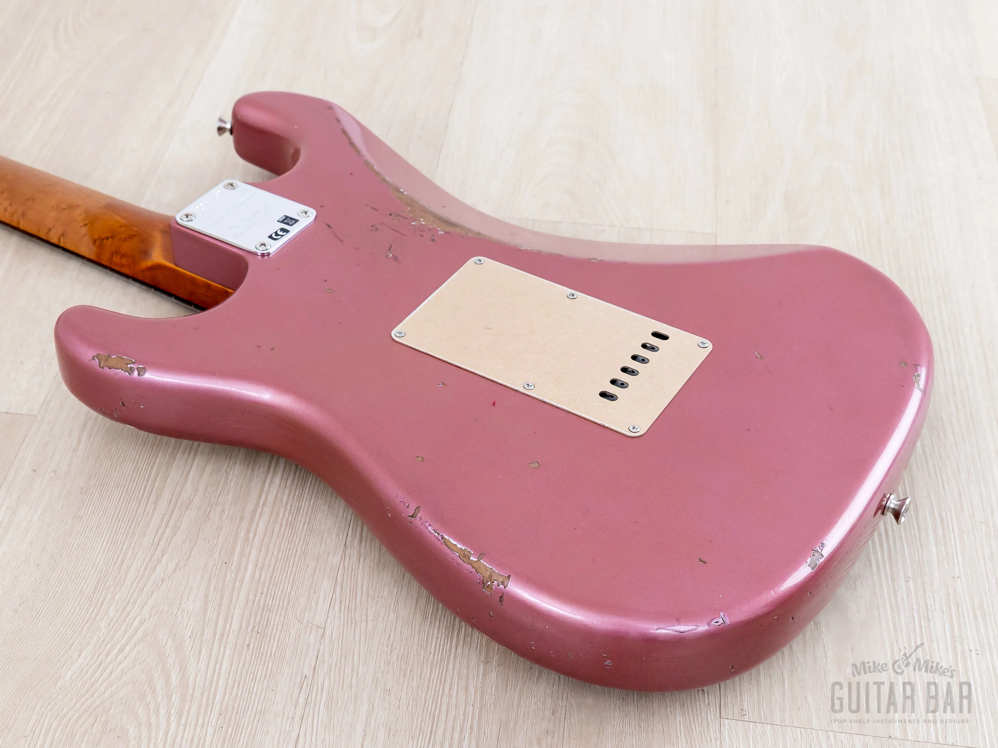 Fender Custom Shop 1960 Stratocaster Roasted Relic Aged Burgundy Mist w/ Fat '60s Pickups - Image 14