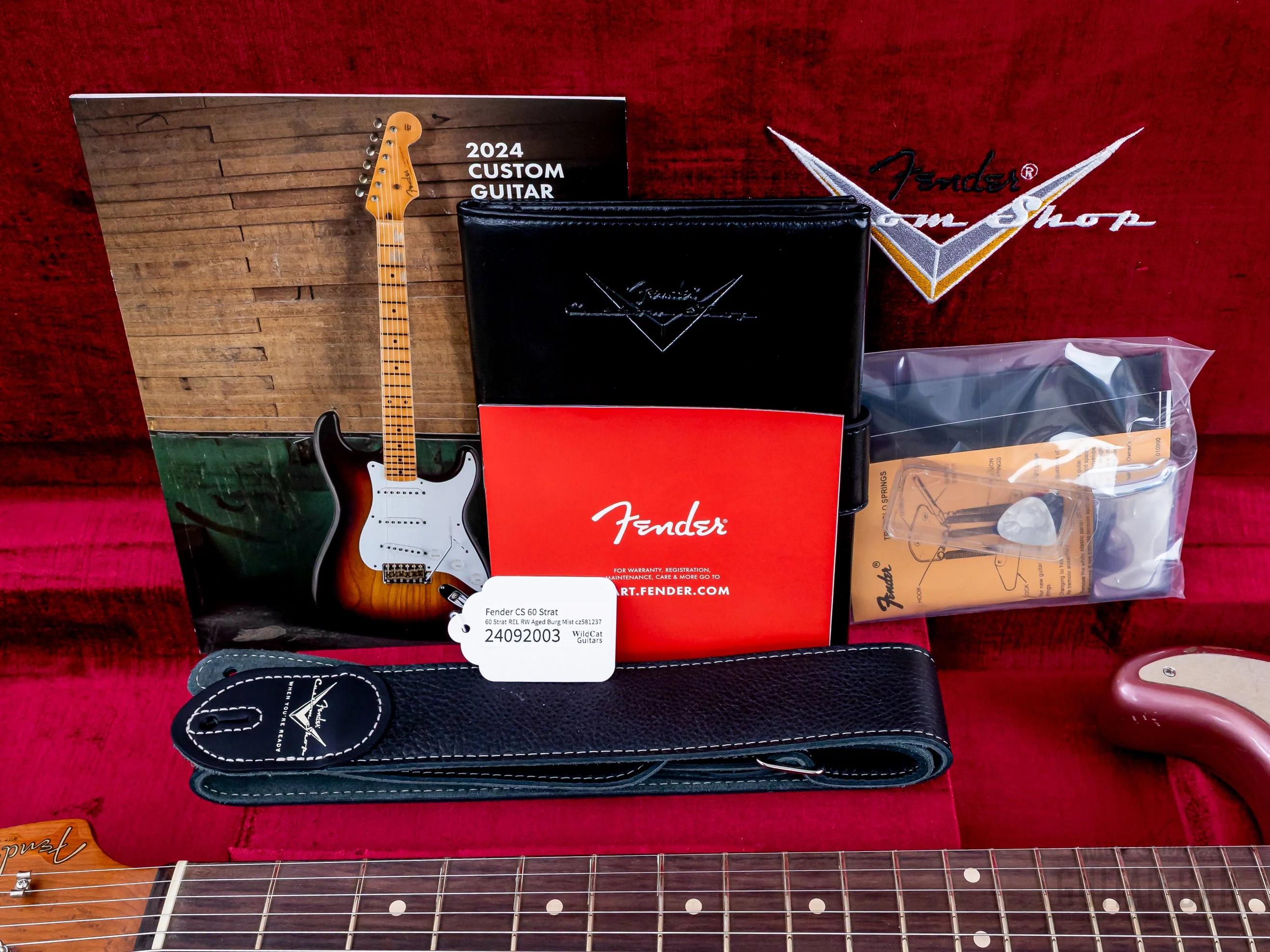 Fender Custom Shop 1960 Stratocaster Roasted Relic Aged Burgundy Mist w/ Fat '60s Pickups - Image 18