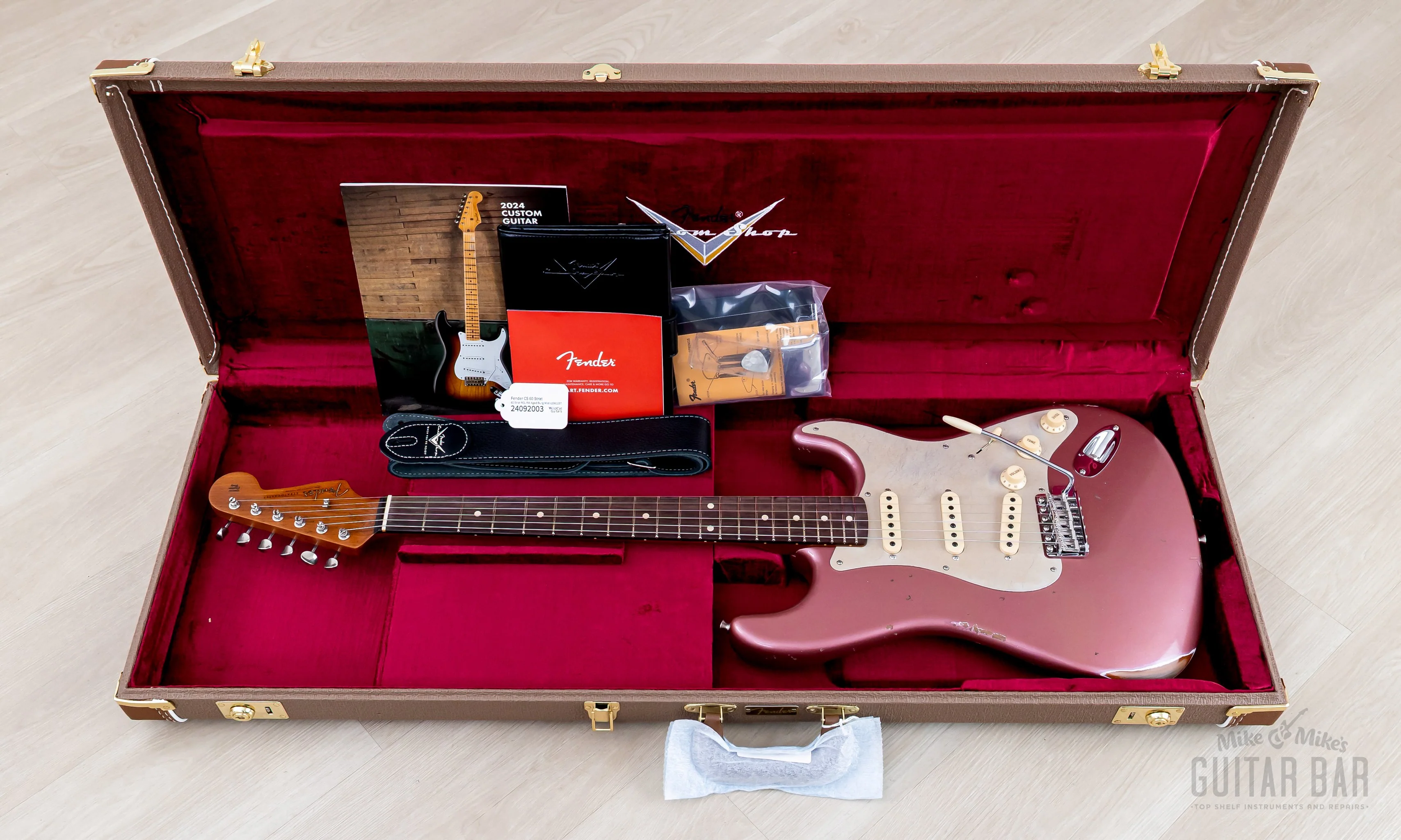 Fender Custom Shop 1960 Stratocaster Roasted Relic Aged Burgundy Mist w/ Fat '60s Pickups - Image 19