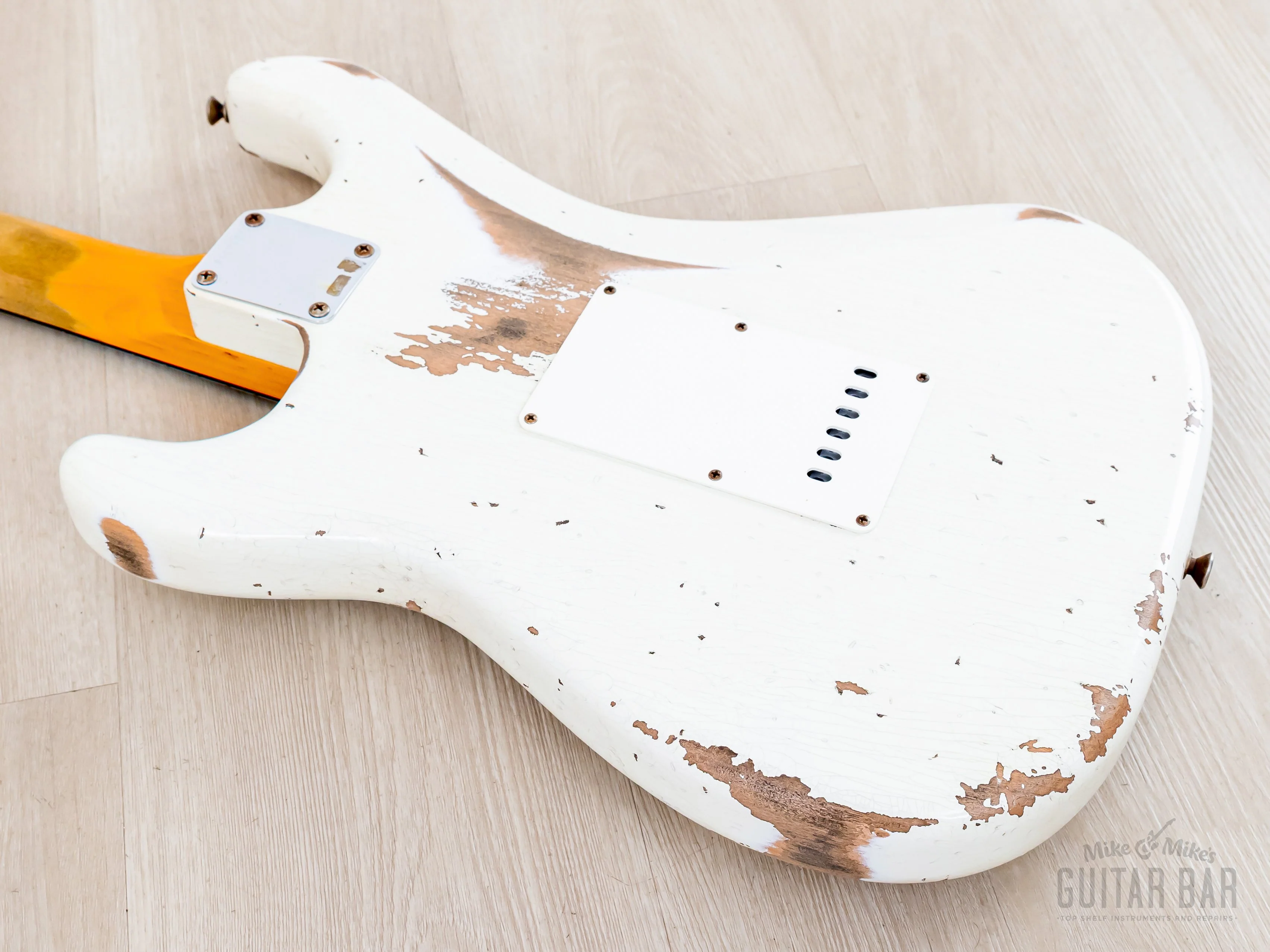 Fender Custom Shop 1961 Stratocaster Heavy Relic Aged Olympic White - Image 14