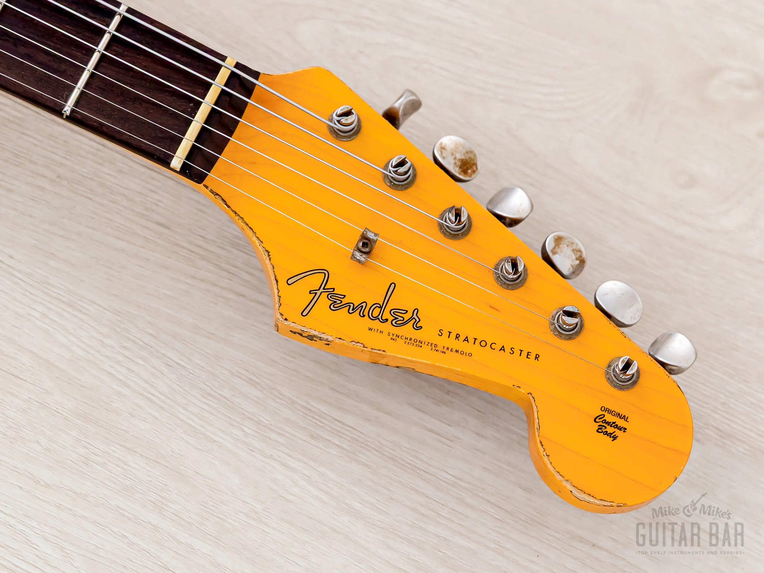 Fender Custom Shop 1961 Stratocaster Heavy Relic Aged Olympic White - Image 4