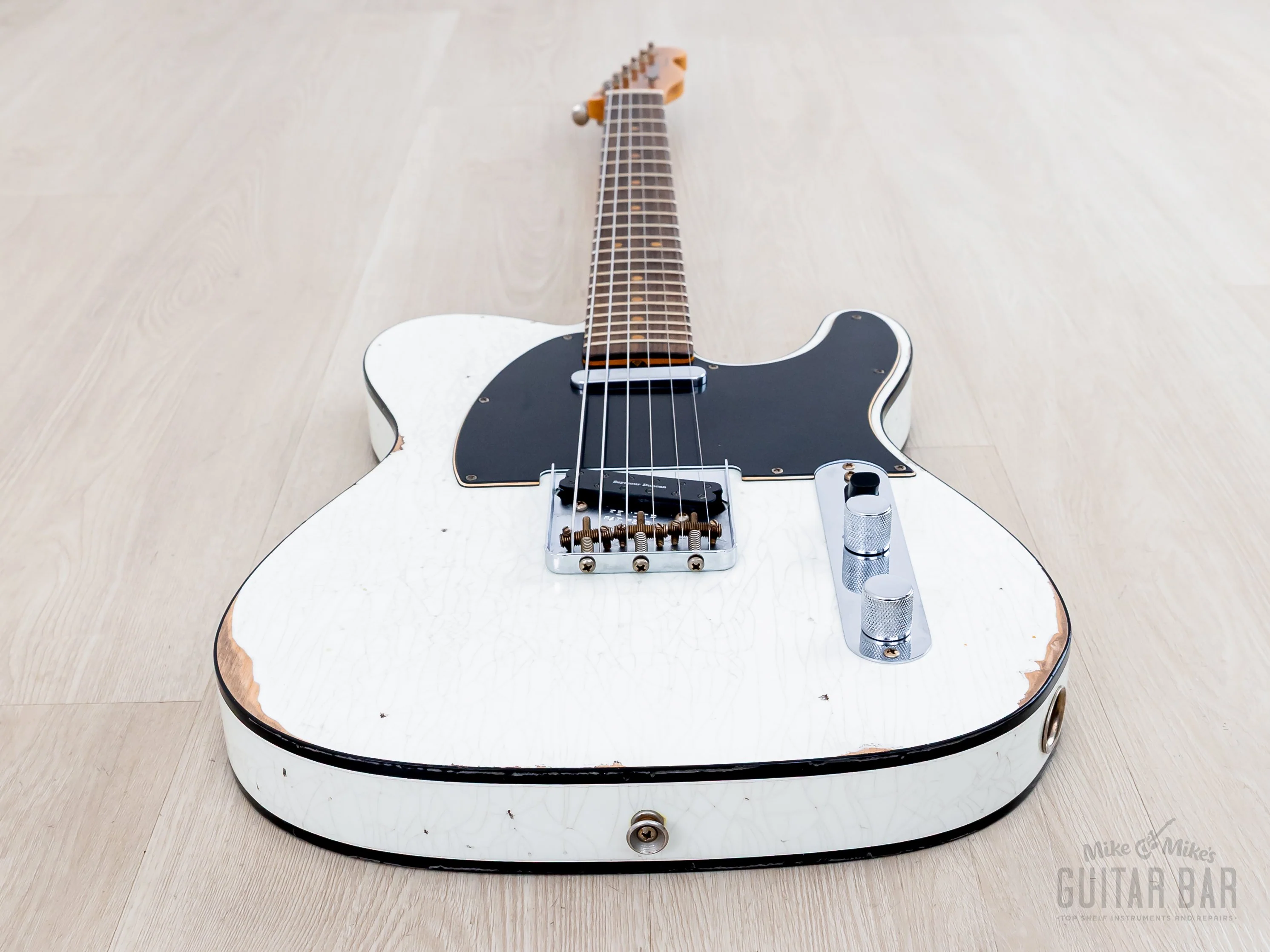 Fender Custom Shop 1963 Telecaster Custom Relic Olympic White w/ Twisted Tele, Seymour Duncan Little '59 - Image 9