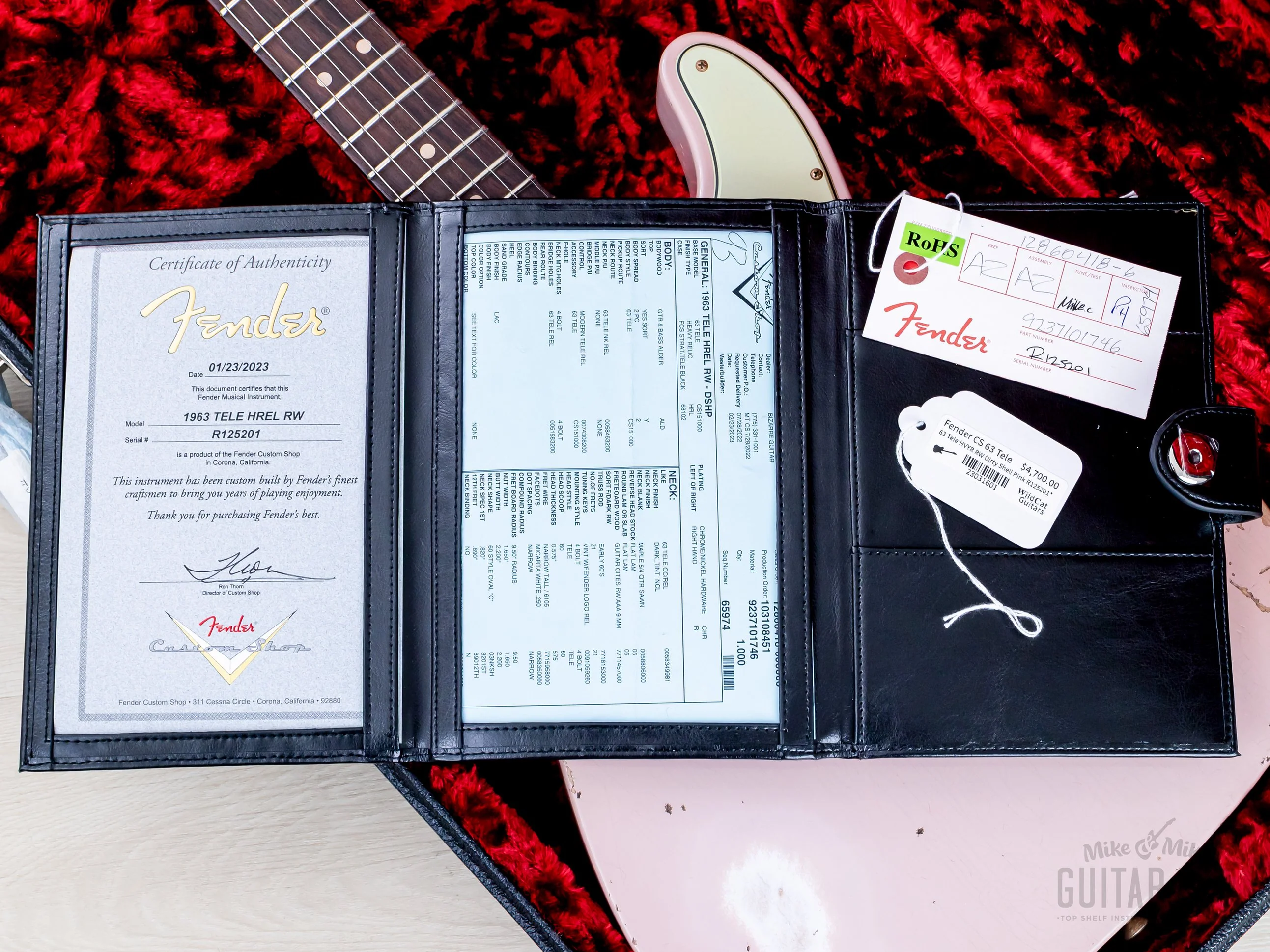 Fender Custom Shop 1963 Telecaster Heavy Relic Dirty Shell Pink, Featherweight - Image 15