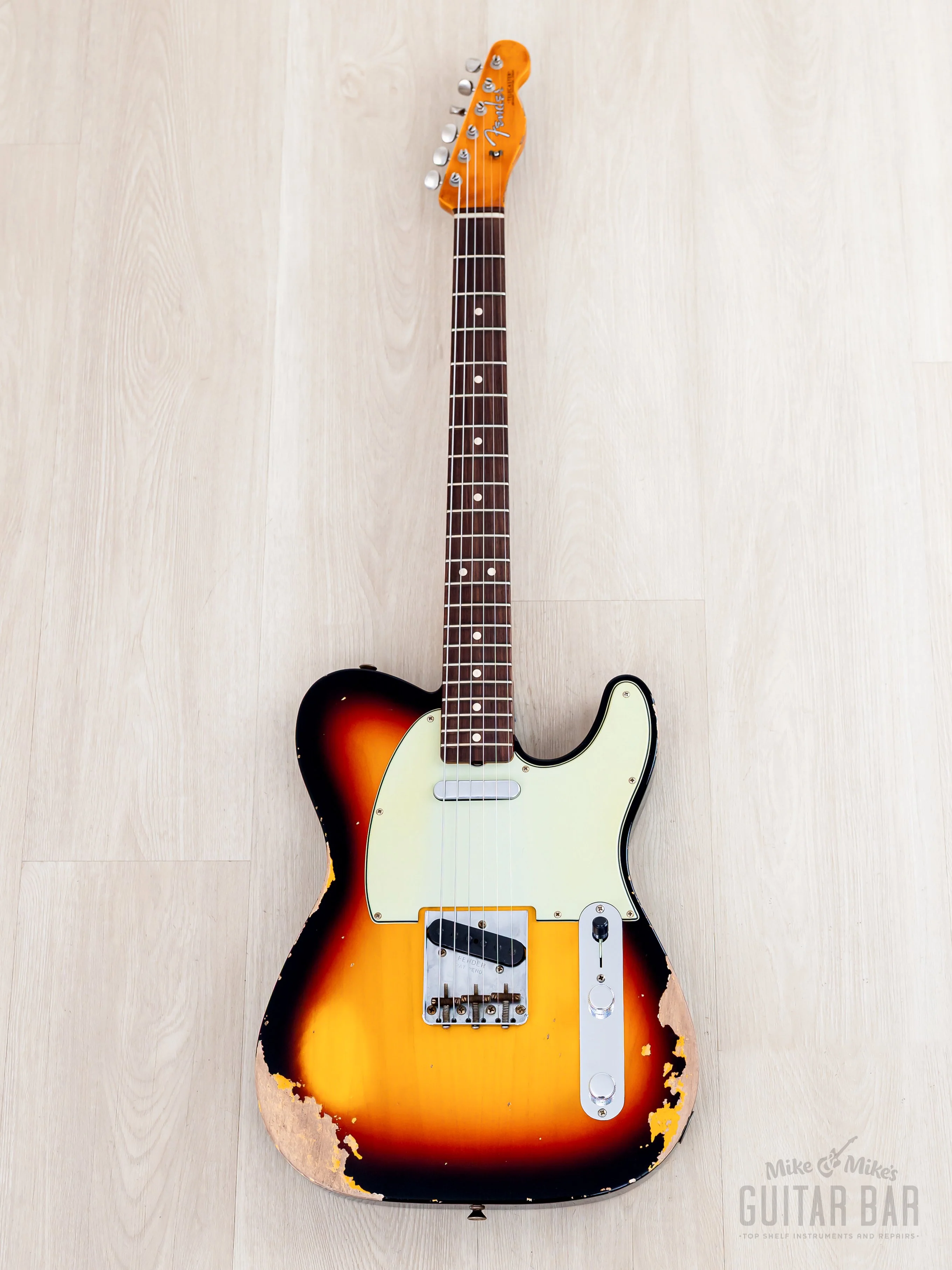 Fender Custom Shop 1963 Telecaster Heavy Relic Sunburst - Image 2