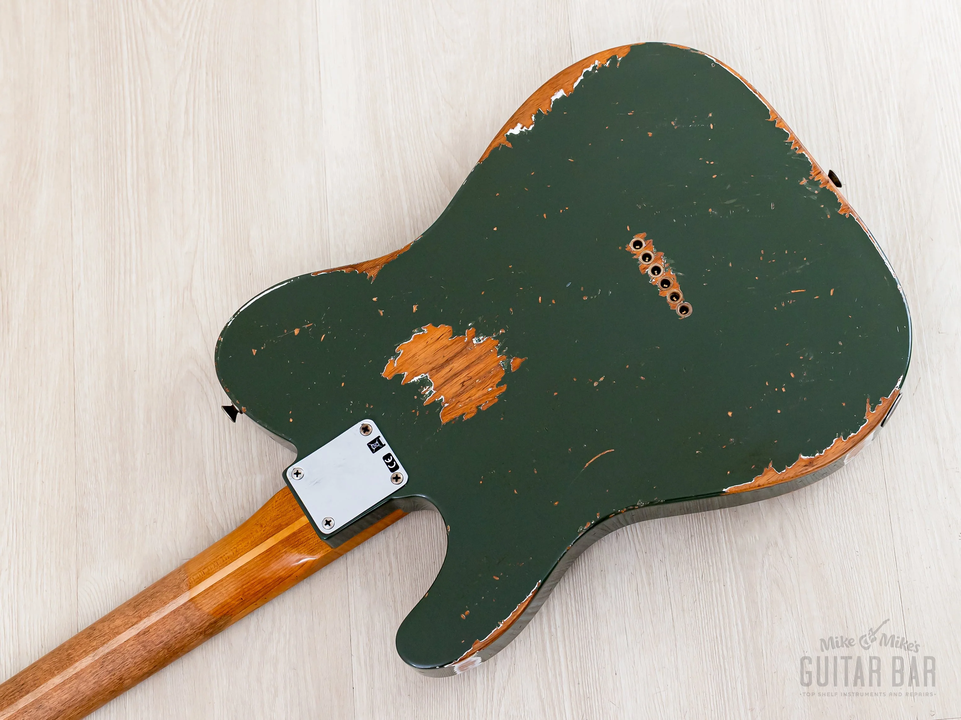 Fender Custom Shop ‘52 Telecaster Heavy Relic Roasted Big U Army Drab Green - Image 13
