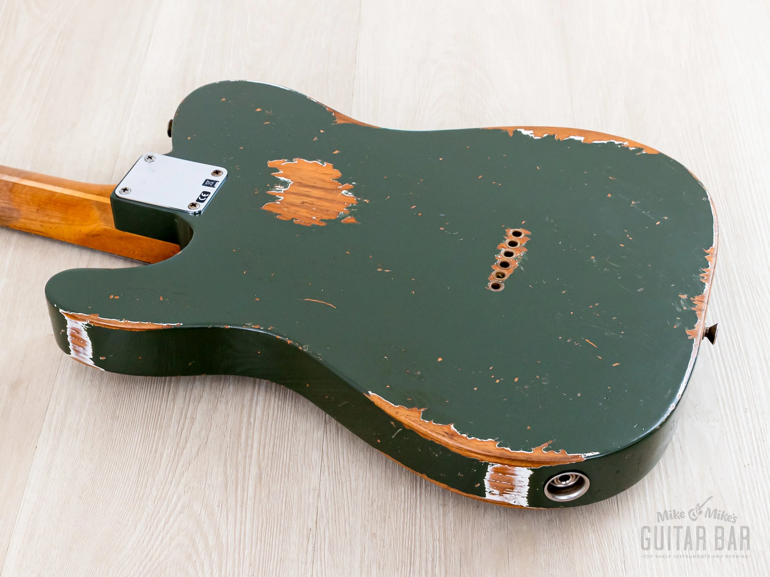 Fender Custom Shop ‘52 Telecaster Heavy Relic Roasted Big U Army Drab Green - Image 14