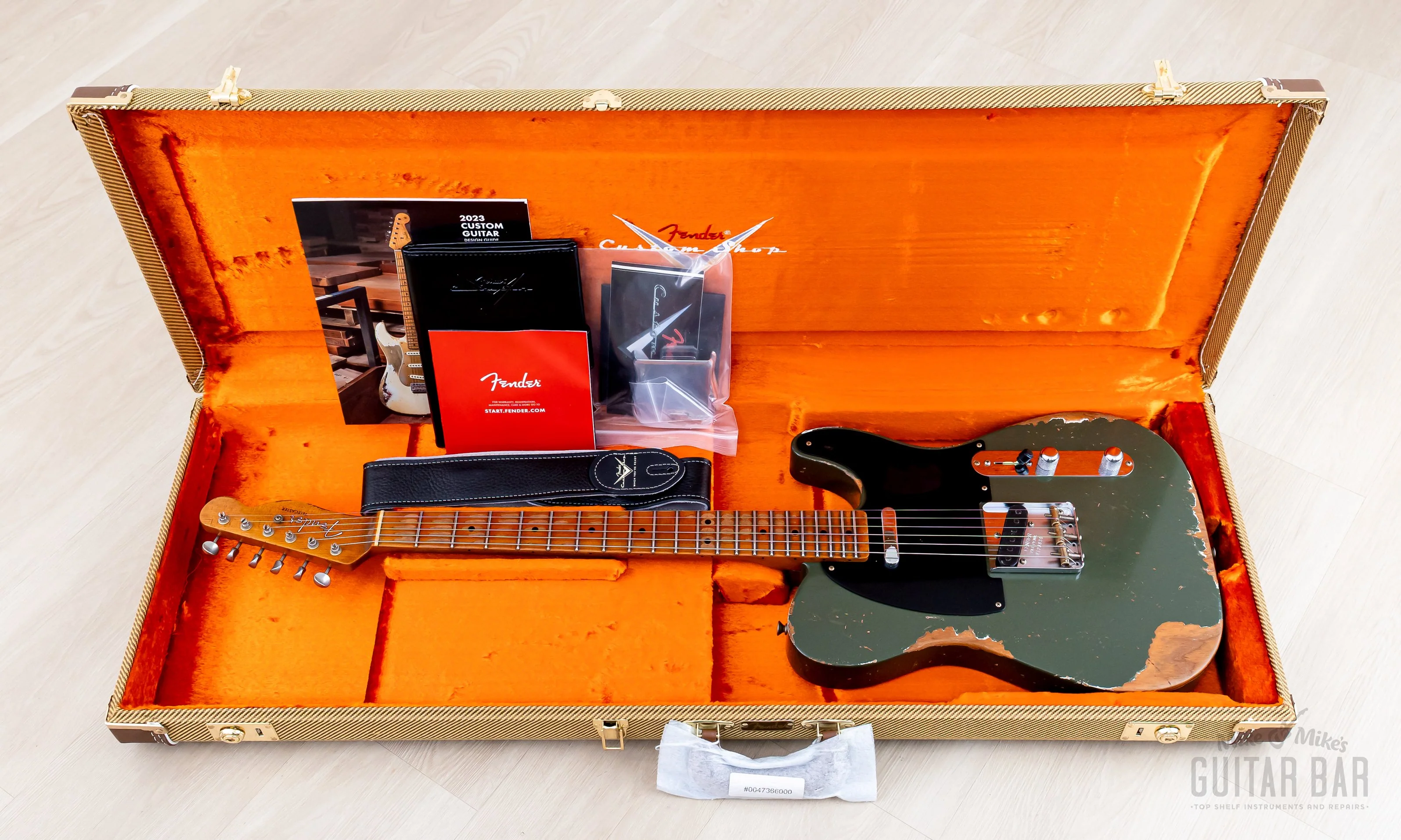 Fender Custom Shop ‘52 Telecaster Heavy Relic Roasted Big U Army Drab Green - Image 18