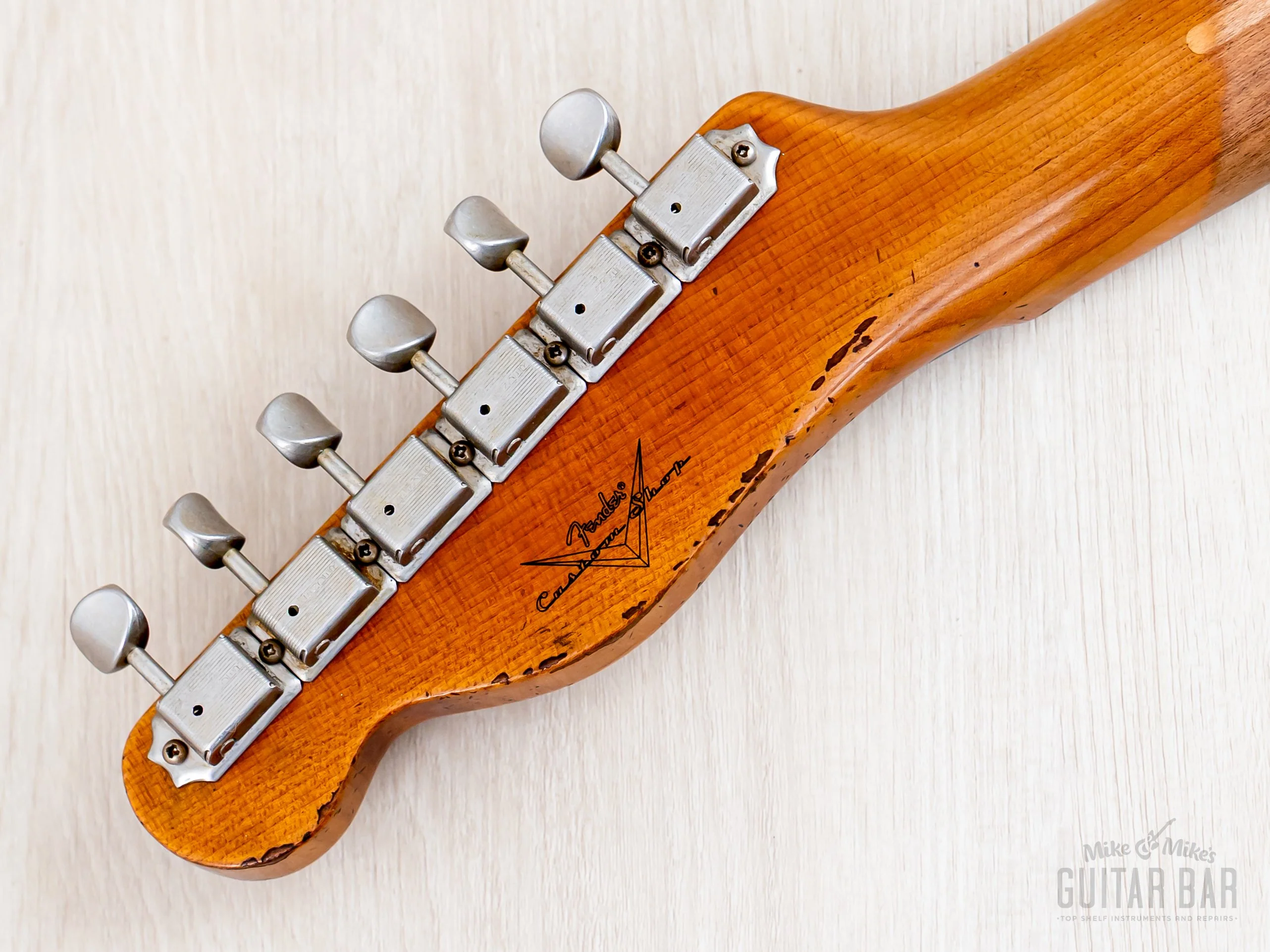 Fender Custom Shop ‘52 Telecaster Heavy Relic Roasted Big U Army Drab Green - Image 5