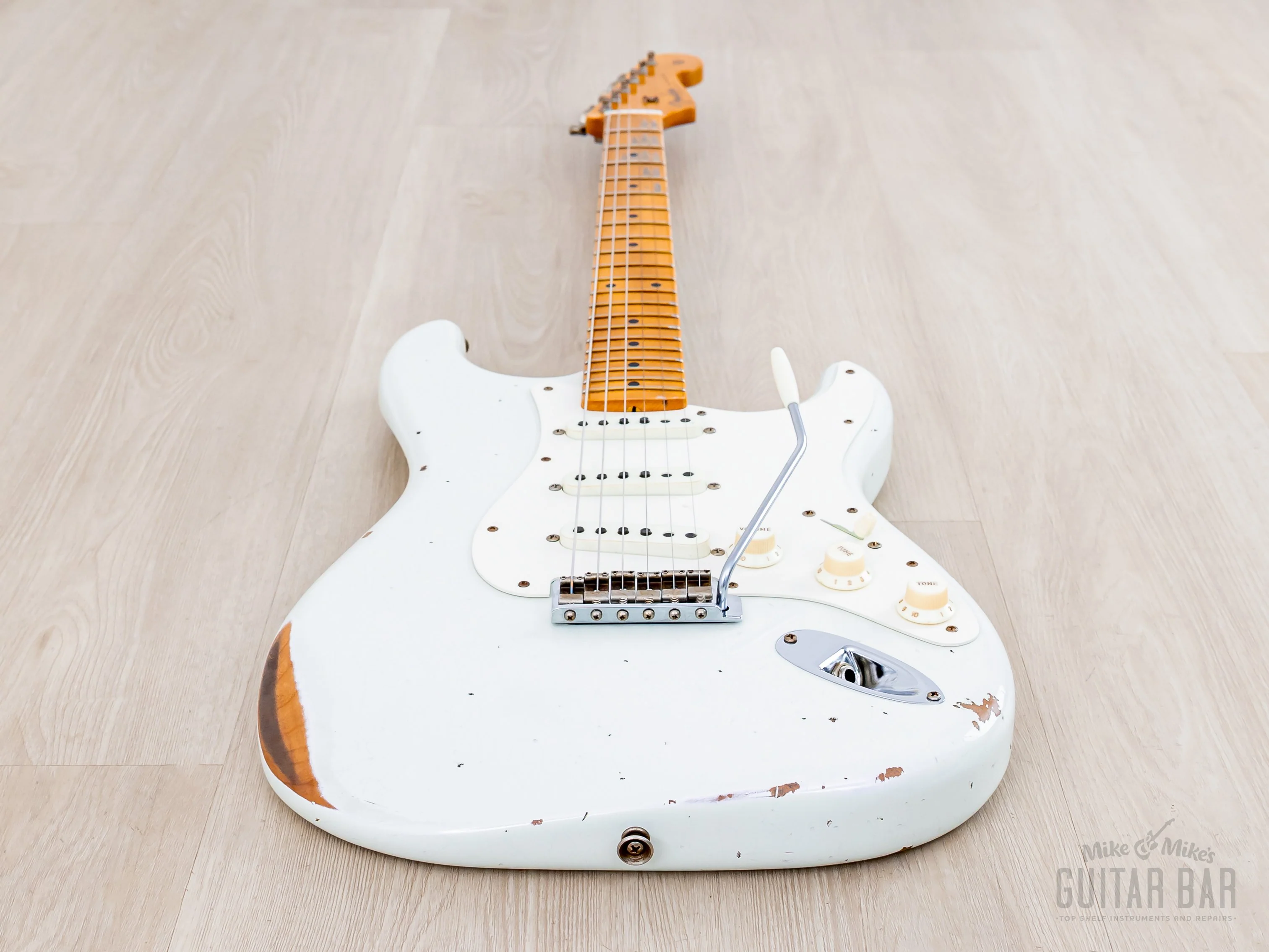 Fender Custom Shop Limited Edition Fat ‘50s Stratocaster Relic Invia Ivory w/ V Neck - Image 8