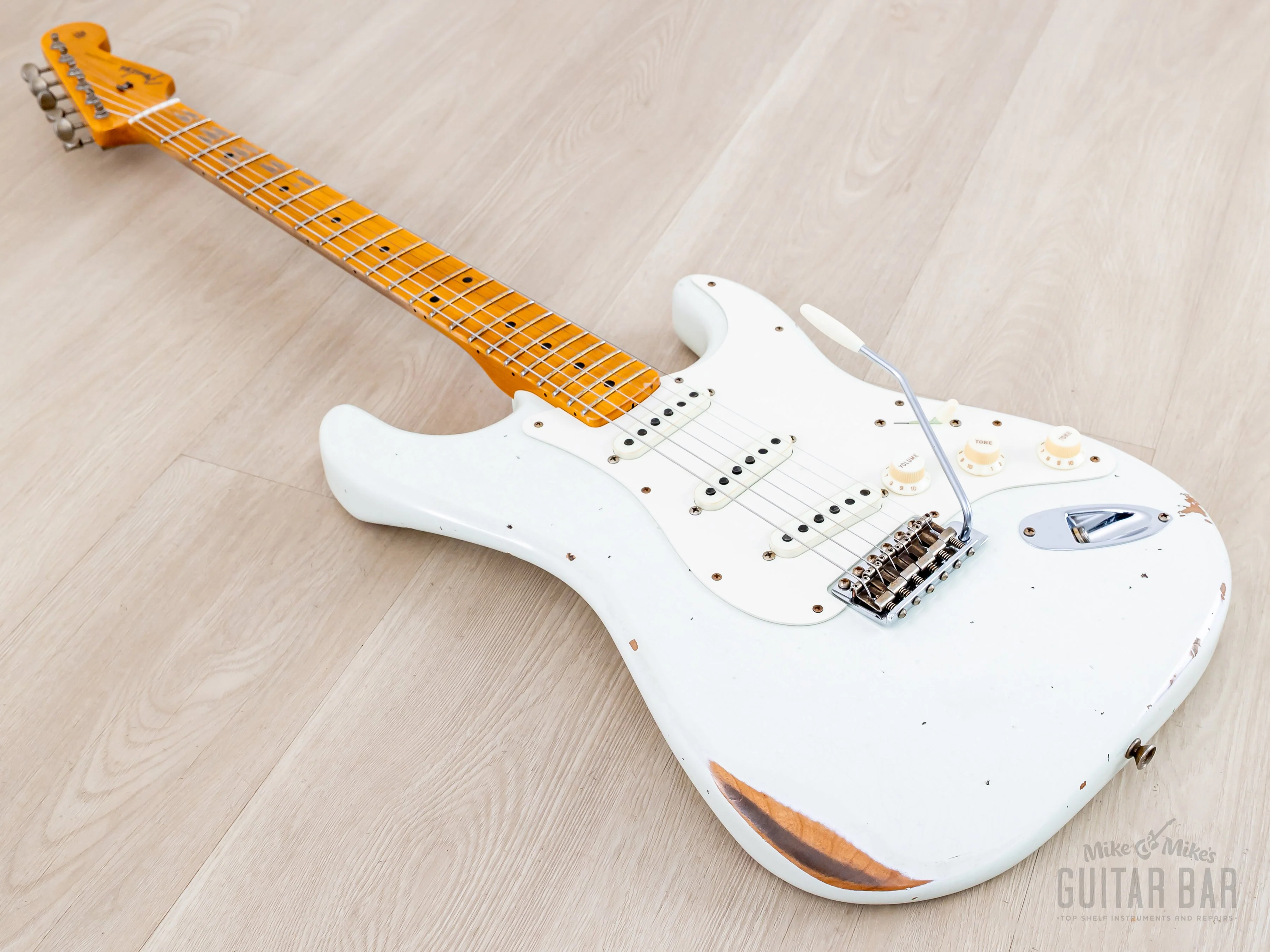 Fender Custom Shop Limited Edition Fat ‘50s Stratocaster Relic Invia Ivory w/ V Neck - Image 9