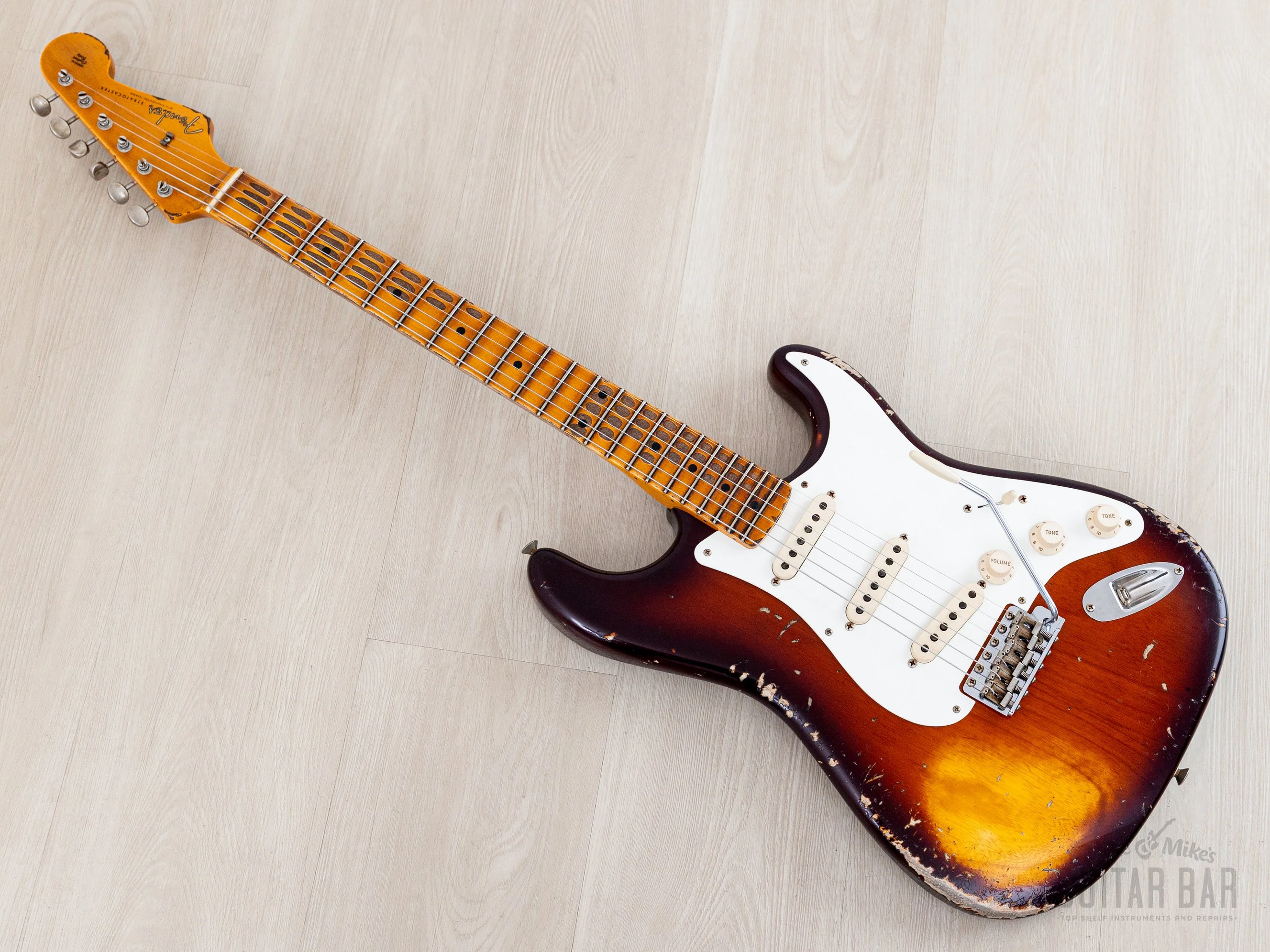 Fender Custom Shop Special Run ‘25 1957 Stratocaster Heavy Relic Violin Burst w/ Case, CoA, Featherweight - Image 12