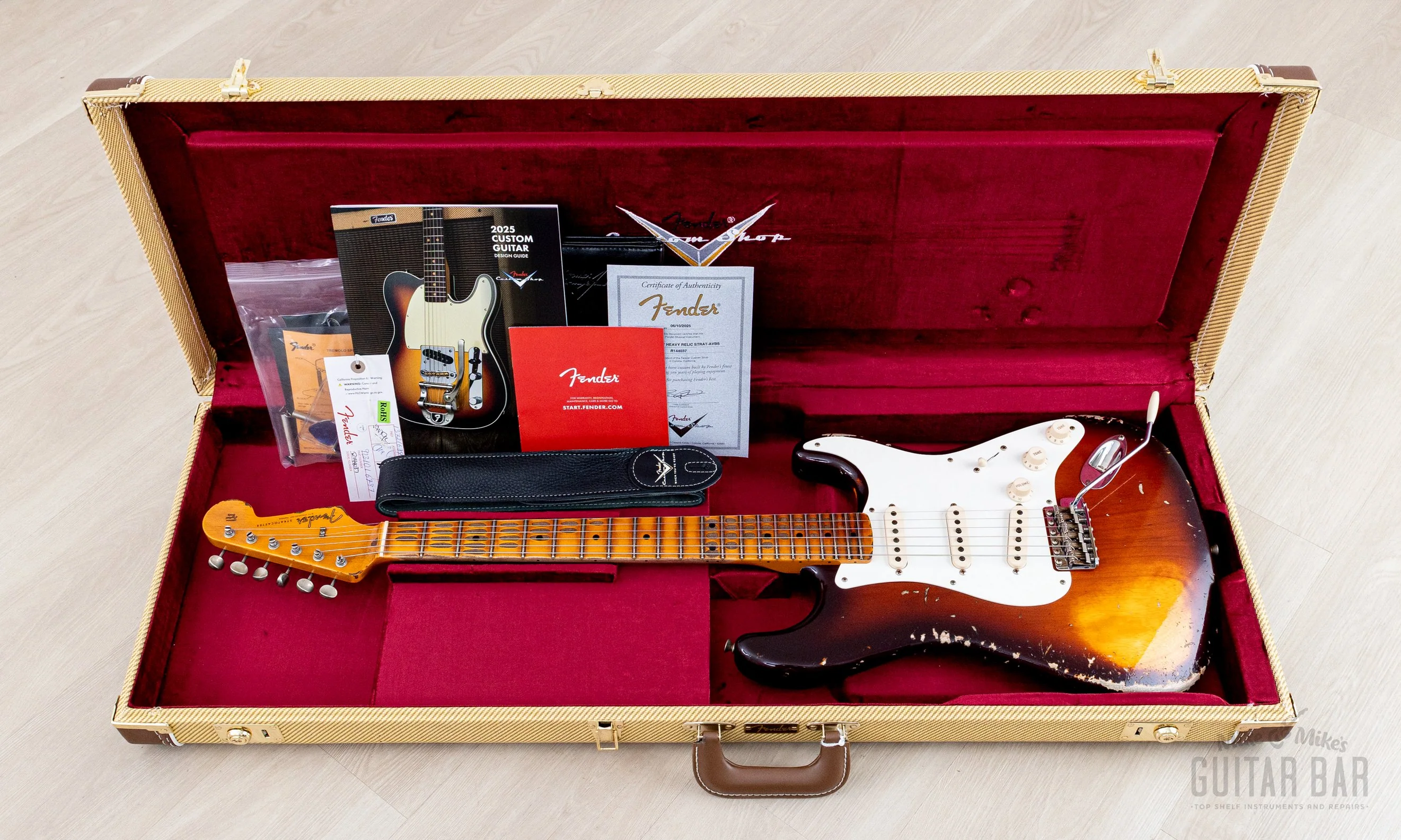 Fender Custom Shop Special Run ‘25 1957 Stratocaster Heavy Relic Violin Burst w/ Case, CoA, Featherweight - Image 20