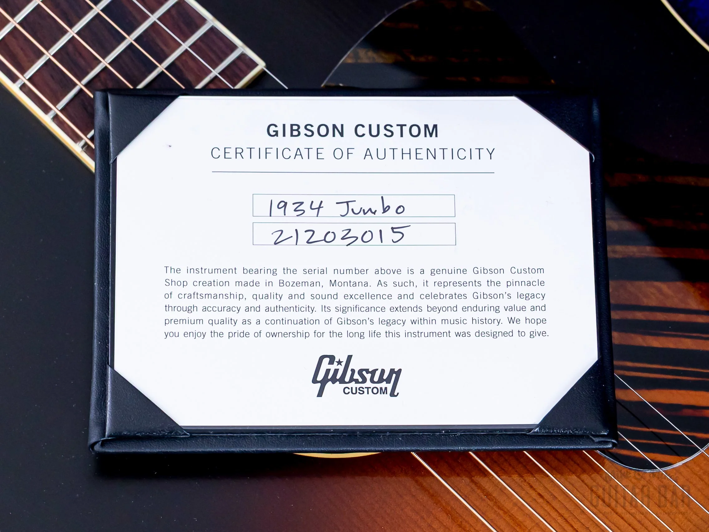 Gibson Custom Historic 1934 Jumbo Reissue, Adirondack Red Spruce, VOS Vintage Sunburst - Image 19