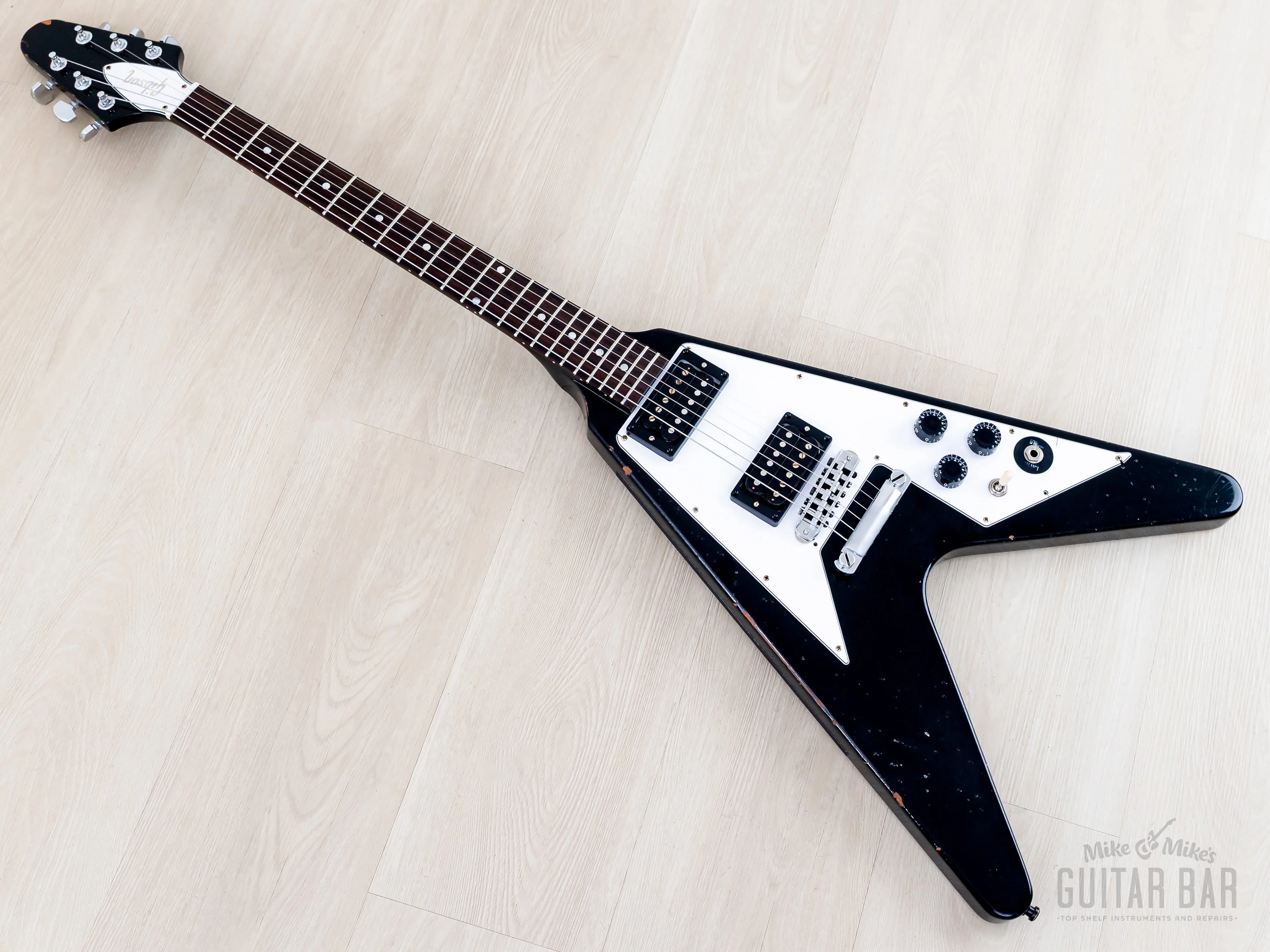 Gibson Custom Shop Kirk Hammett 1979 Flying V Murphy Lab Aged Ebony - Image 10