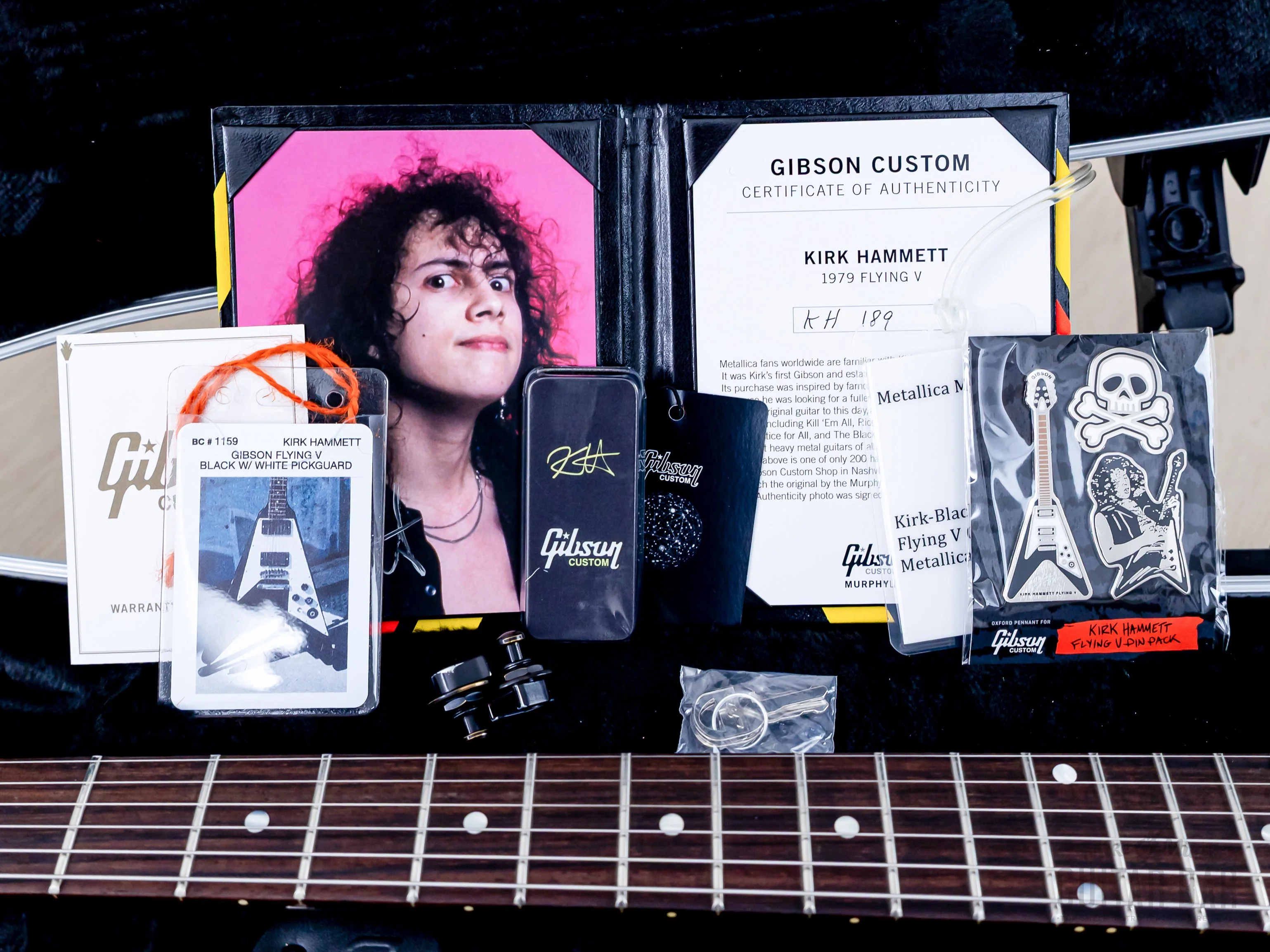Gibson Custom Shop Kirk Hammett 1979 Flying V Murphy Lab Aged Ebony - Image 13