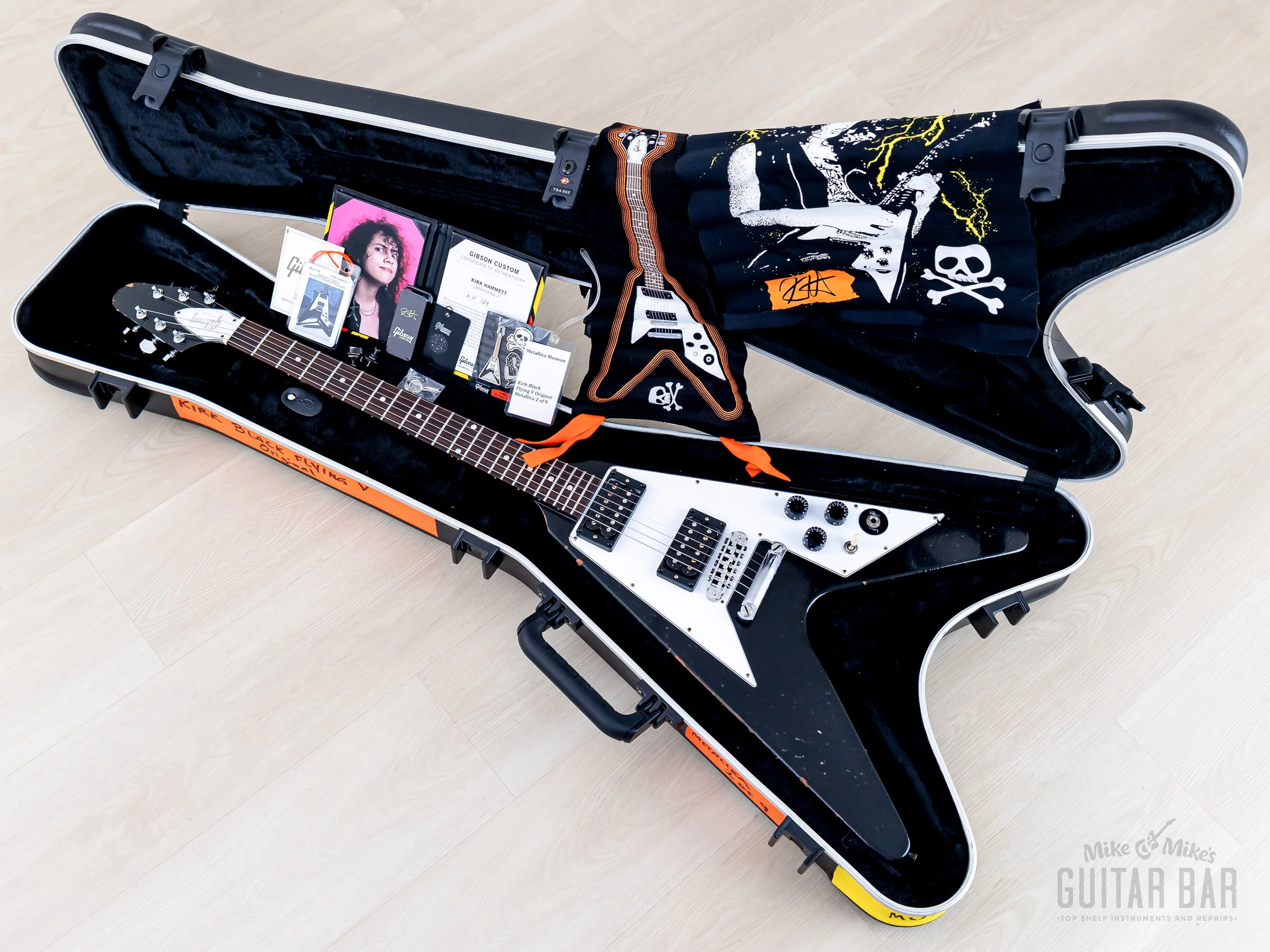 Gibson Custom Shop Kirk Hammett 1979 Flying V Murphy Lab Aged Ebony - Image 15