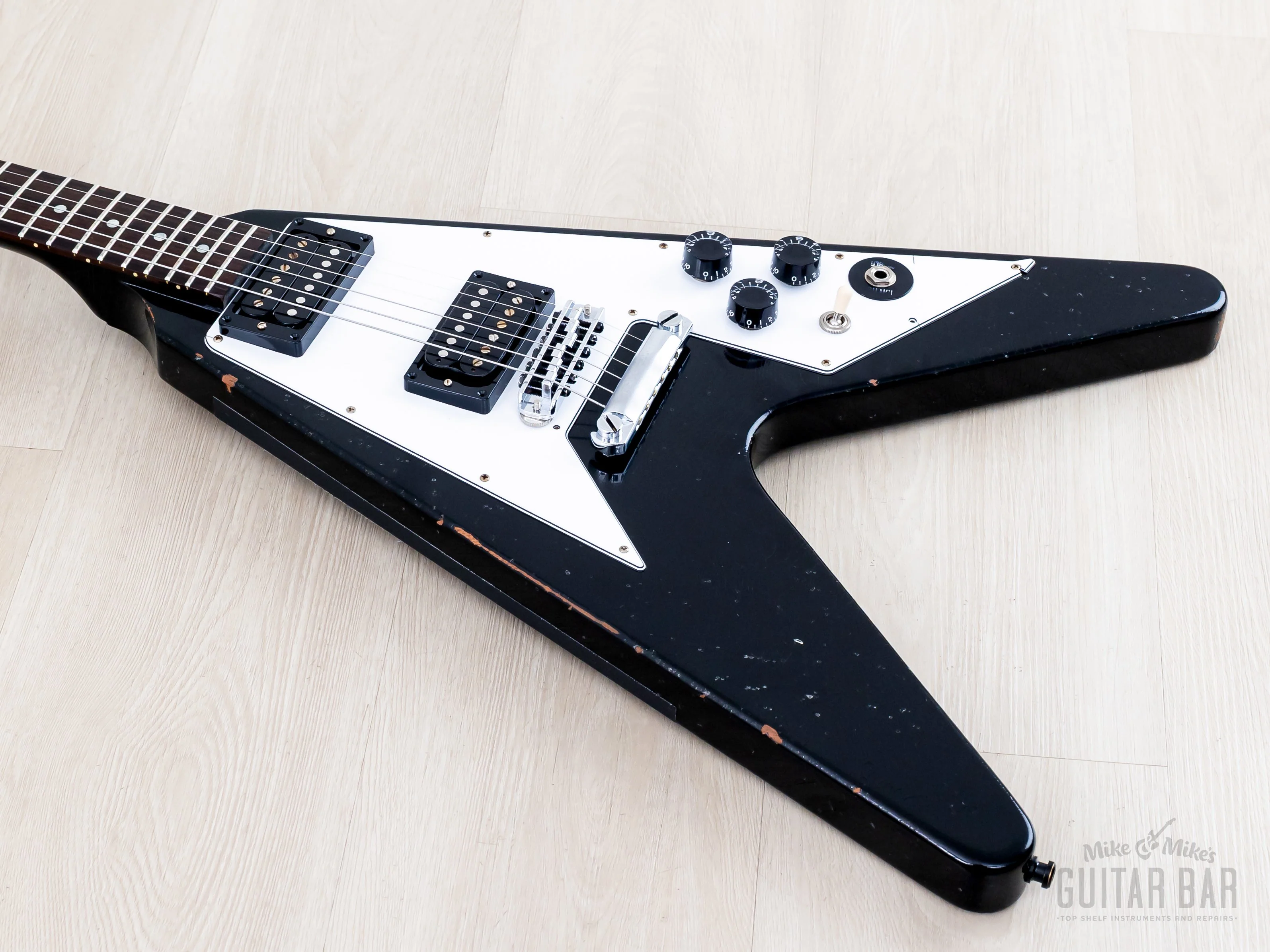 Gibson Custom Shop Kirk Hammett 1979 Flying V Murphy Lab Aged Ebony - Image 7