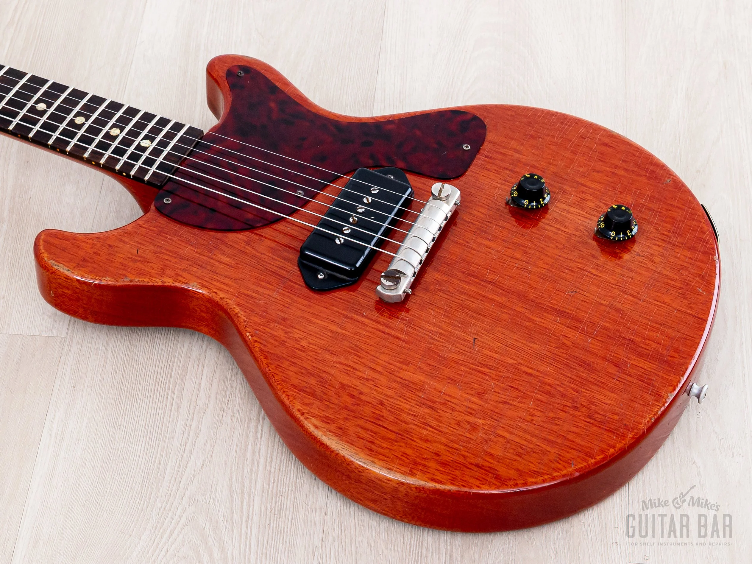 Gord Miller "Gordon" Gibson-style Les Paul Junior Double Cut Relic w/ Case - Image 9