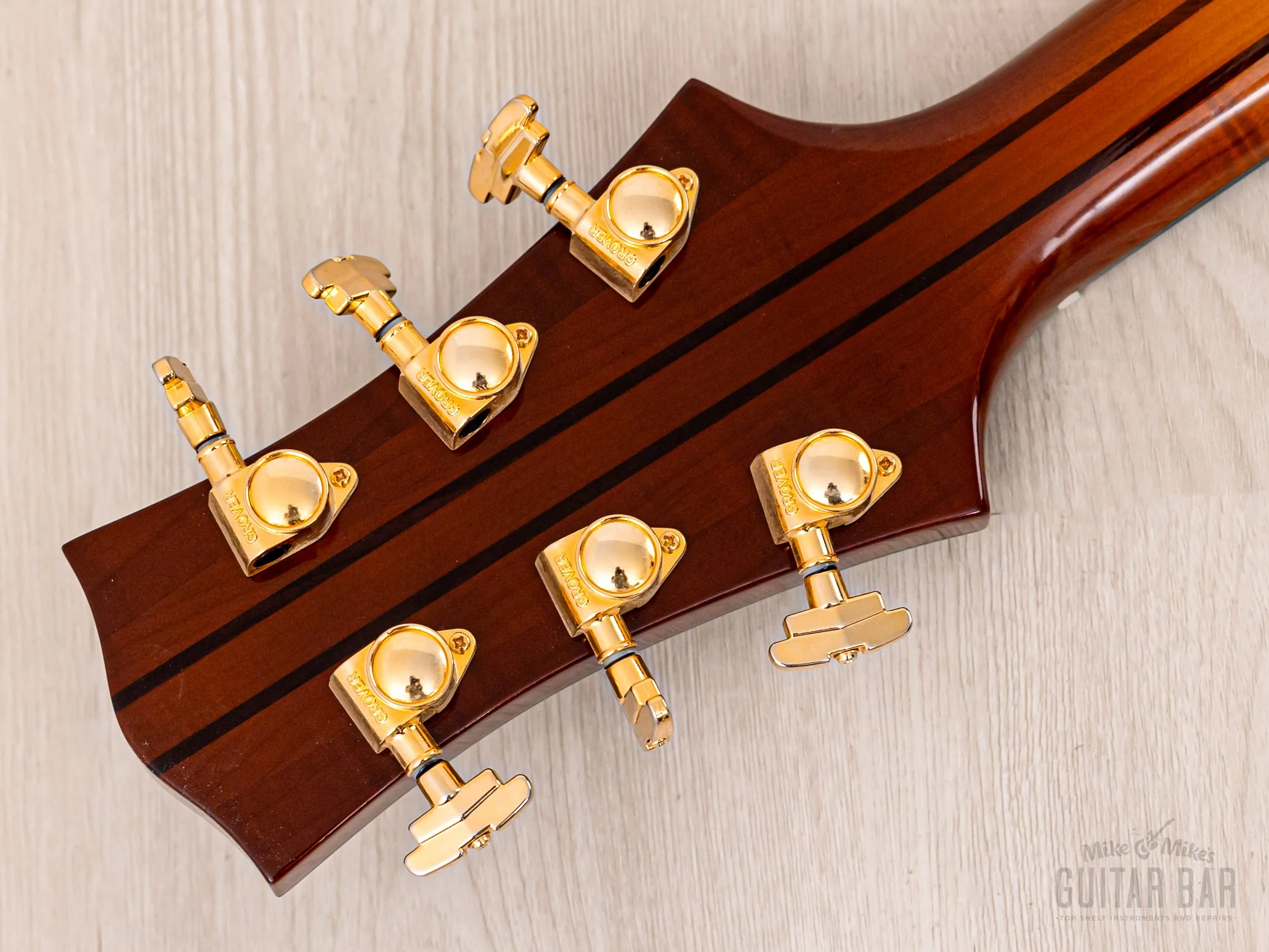 Harvey Leach Cutaway Acoustic Archtop 18" Carved Top, Spruce & Tiger Maple w/ Case - Image 5