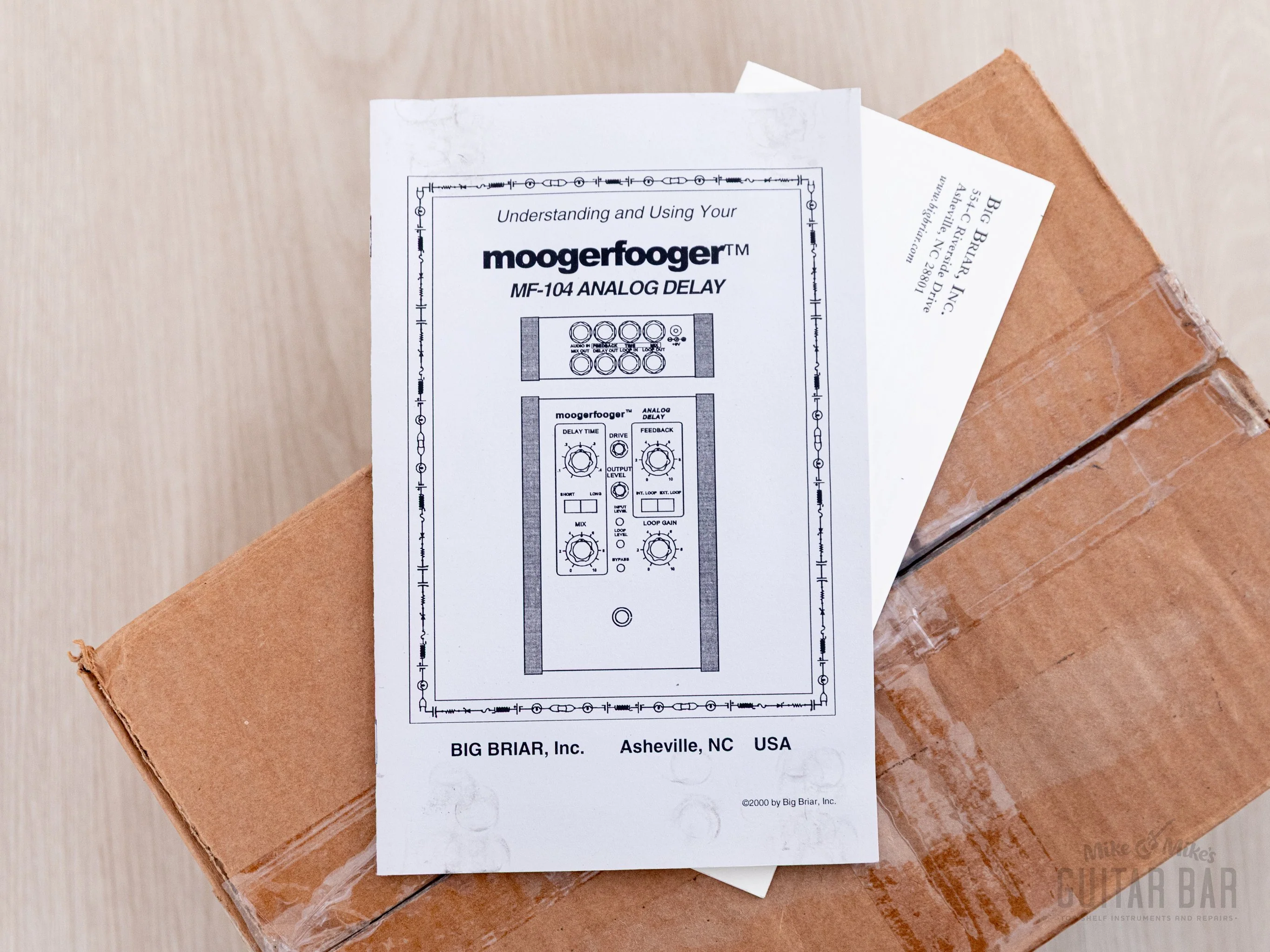 Moog Moogerfooger MF-104 Analog Delay, Mint w/ Box, Paperwork & Power Supply, Big Briar - Image 9