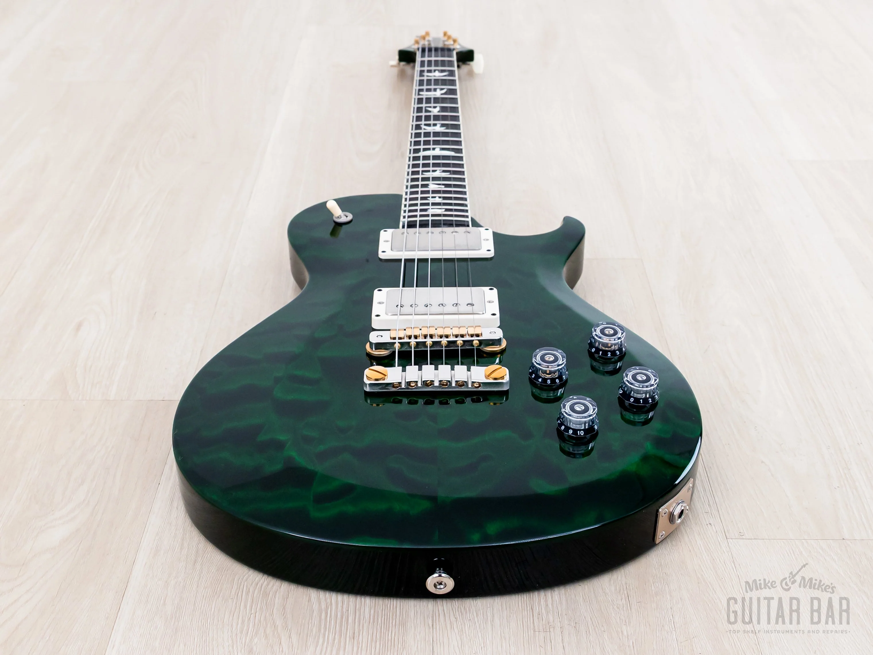 Paul Reed Smith S2 Wood Library McCarty 594 Singlecut Emerald w/ Ebony Board - Image 10