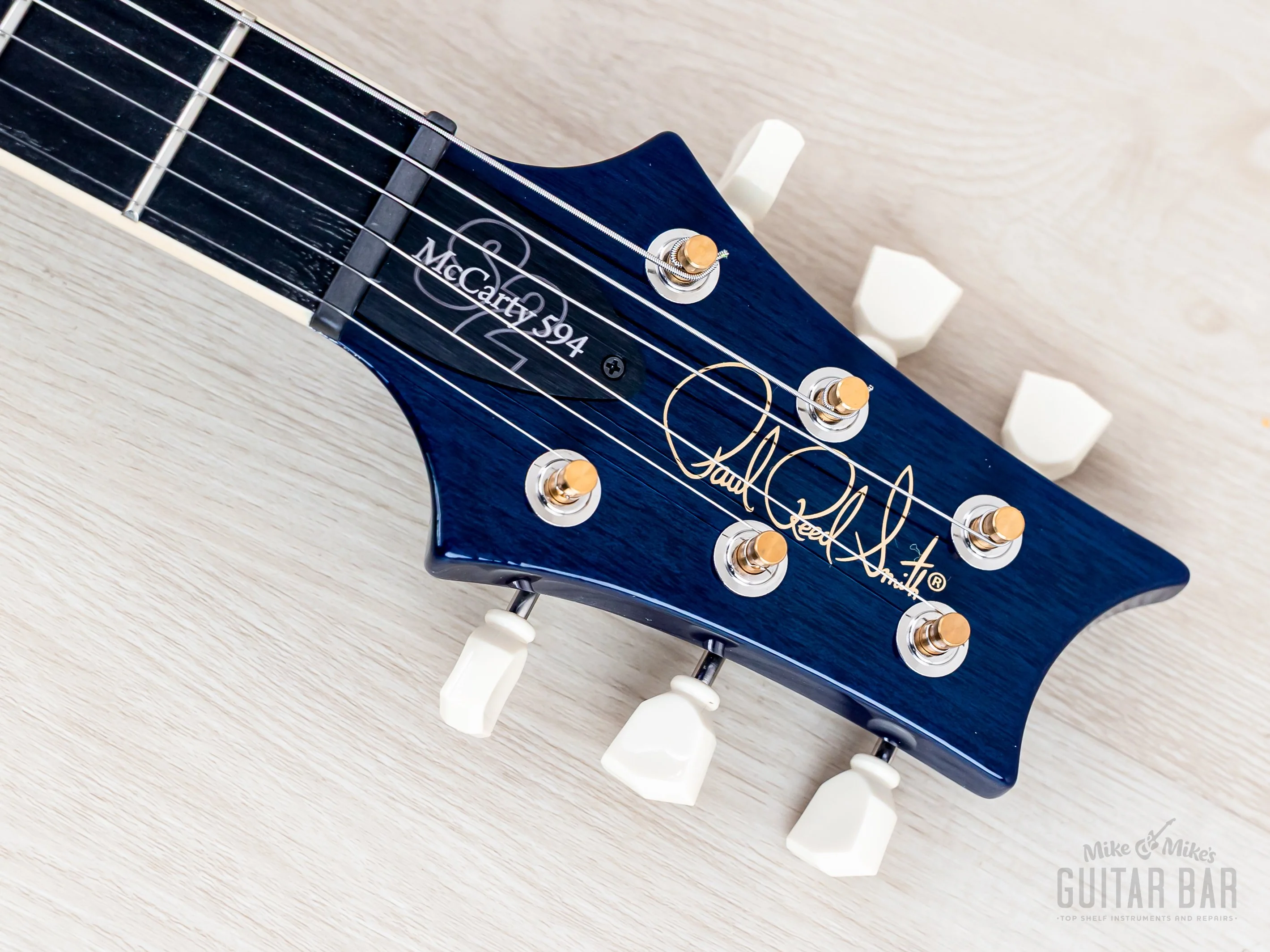 Paul Reed Smith S2 Wood Library McCarty 594 Singlecut Makena Blue w/ Ebony Board - Image 4