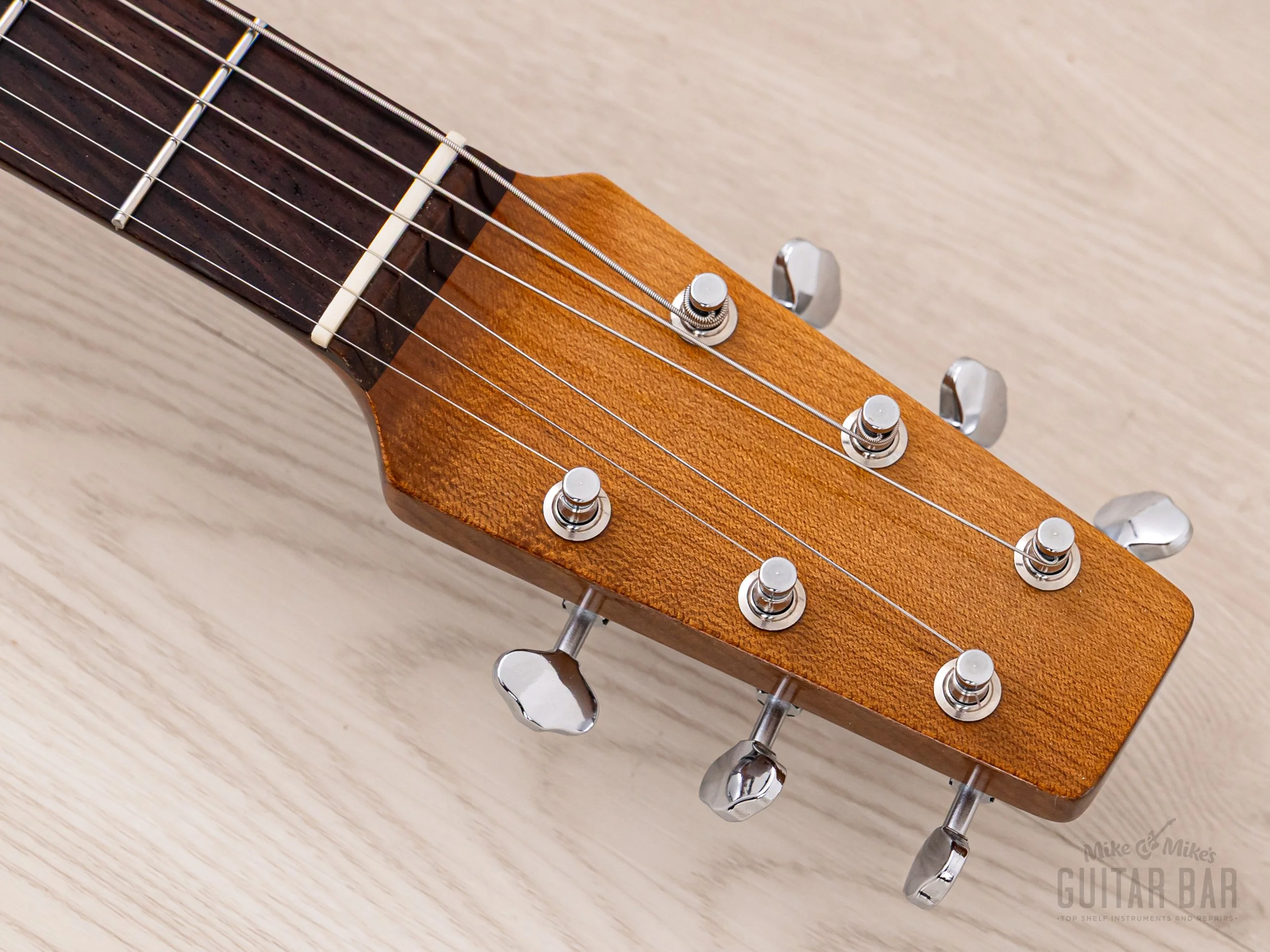 Snakehead T-Style Double Cutaway, MJT Body & Fender-Licensed Musicraft Neck, Copper Lacquer w/ Bigsby, Porter Pickups, Case - Image 4